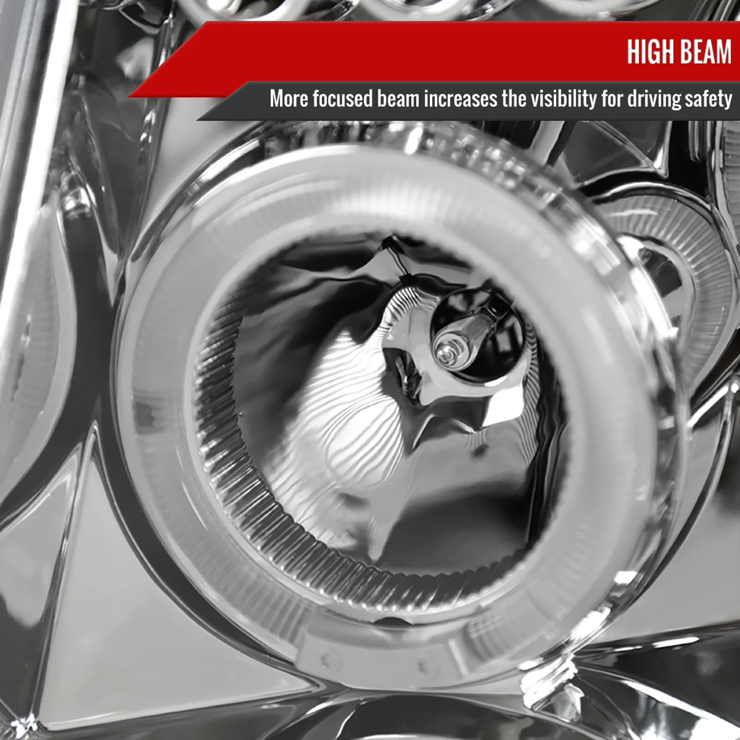 2005-2007 Nissan Pathfinder/ 05-2008 Frontier Dual Halo Headlights Chrome - Image 4