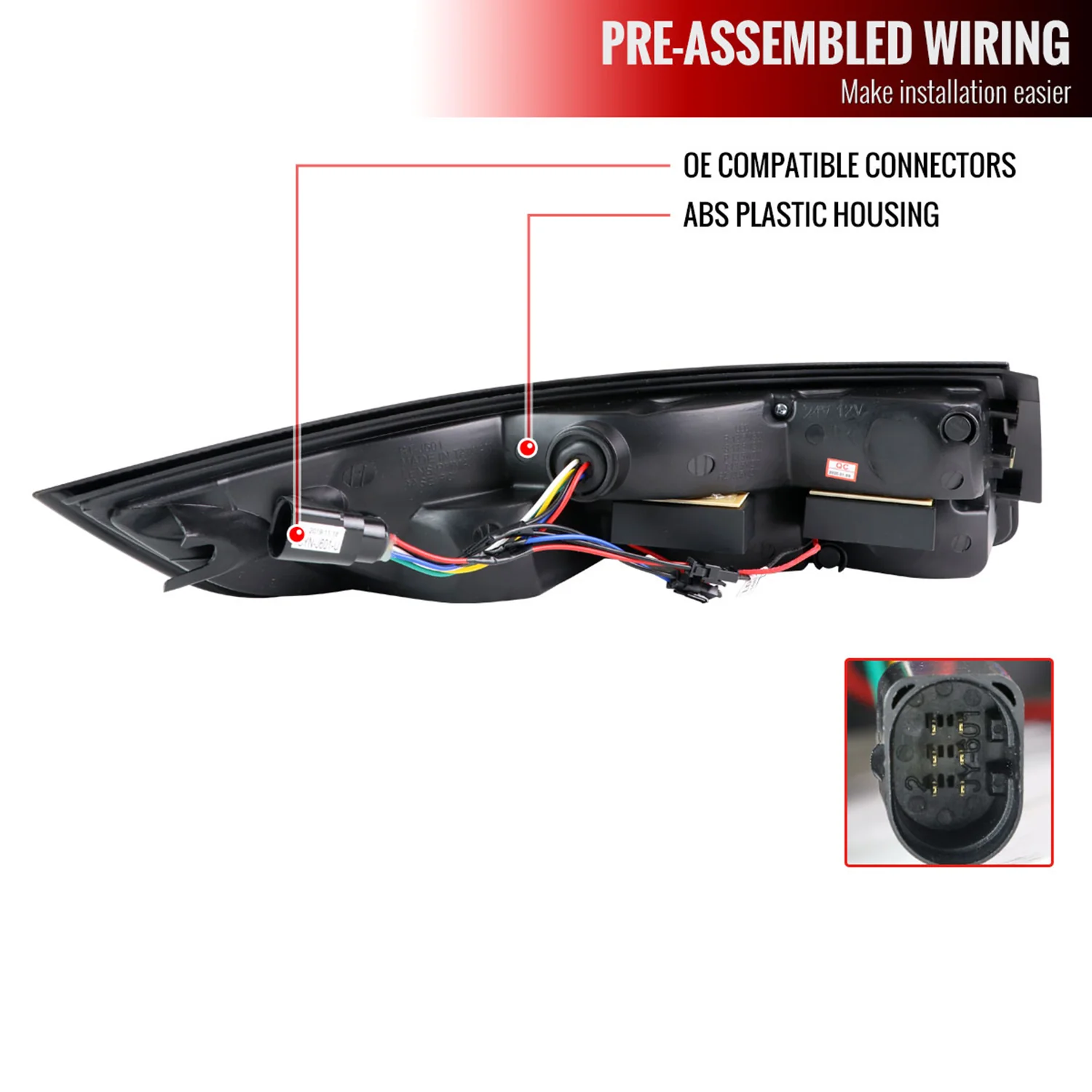 2005-2008 Porsche 911 997 Carrera / 911 997 GT3 LED Tail Lights Matt Black - Image 8