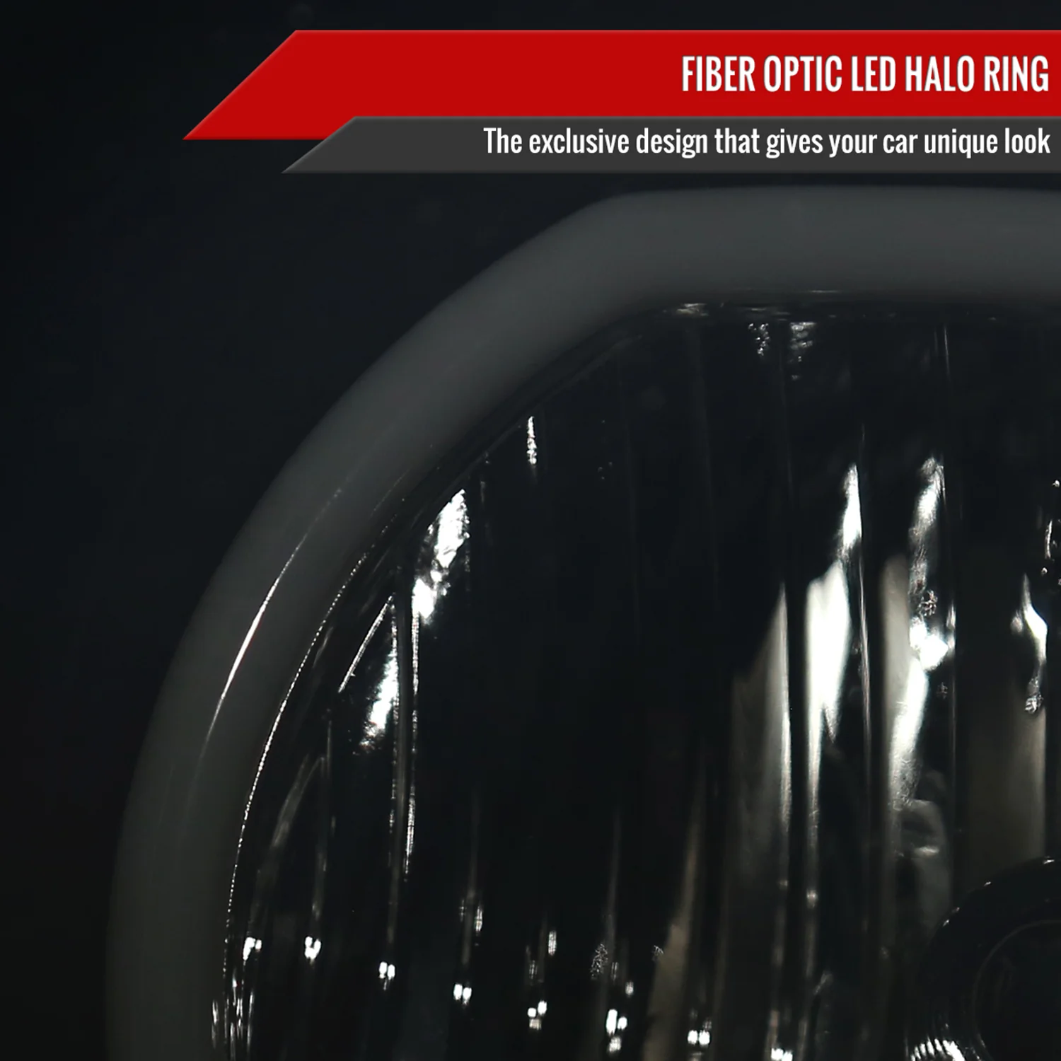 2005-2009 Ford Mustang LED Halo Factory Style Headlights Matte Black/Smoke - Image 5