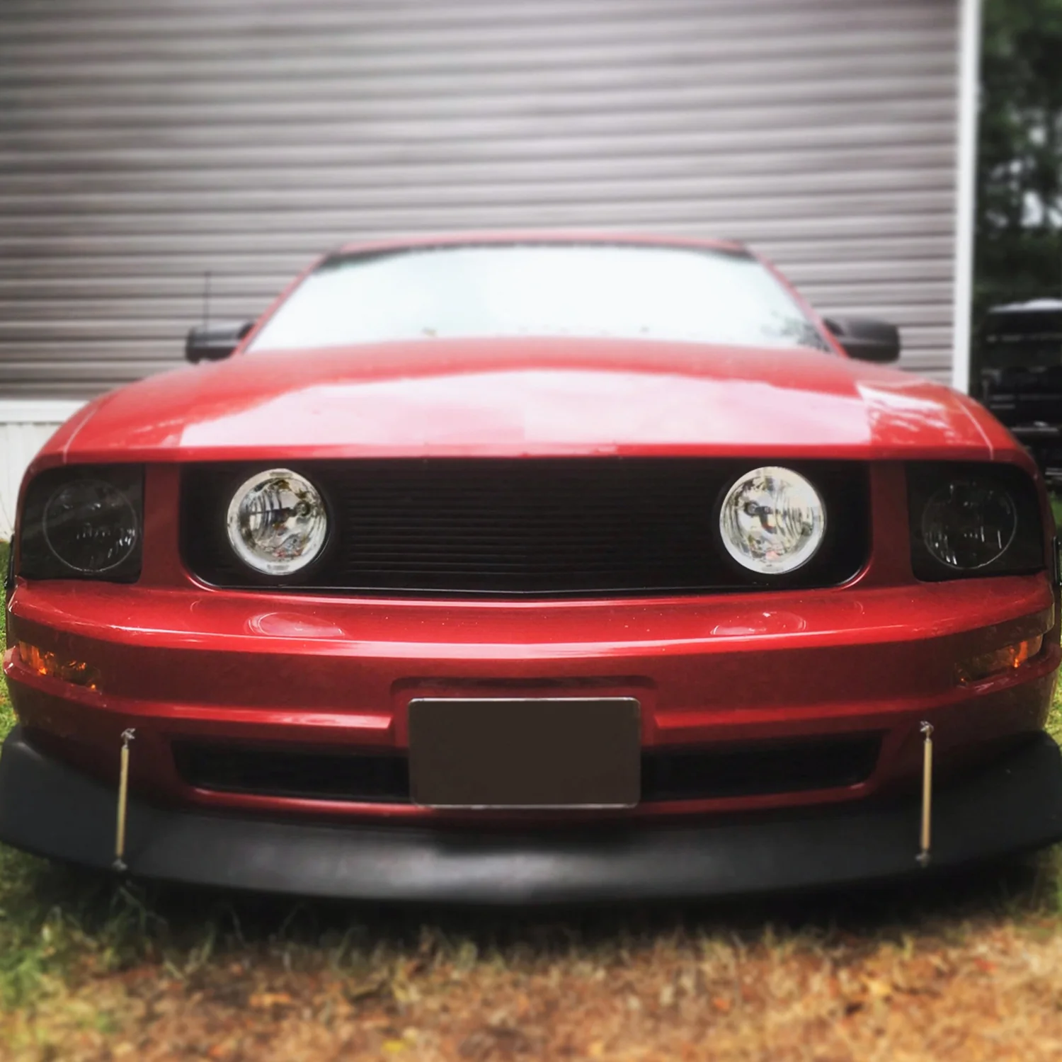 2005-2009 Ford Mustang V6 Black ABS Grille w/ Dual H10 Fog Lights - Image 10