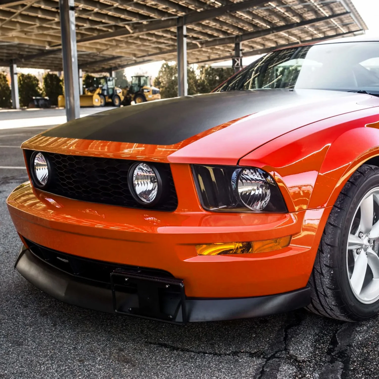 2005-2009 Ford Mustang V8 Polyurethane CV2 Style Bumper Lip Spoiler - Image 8