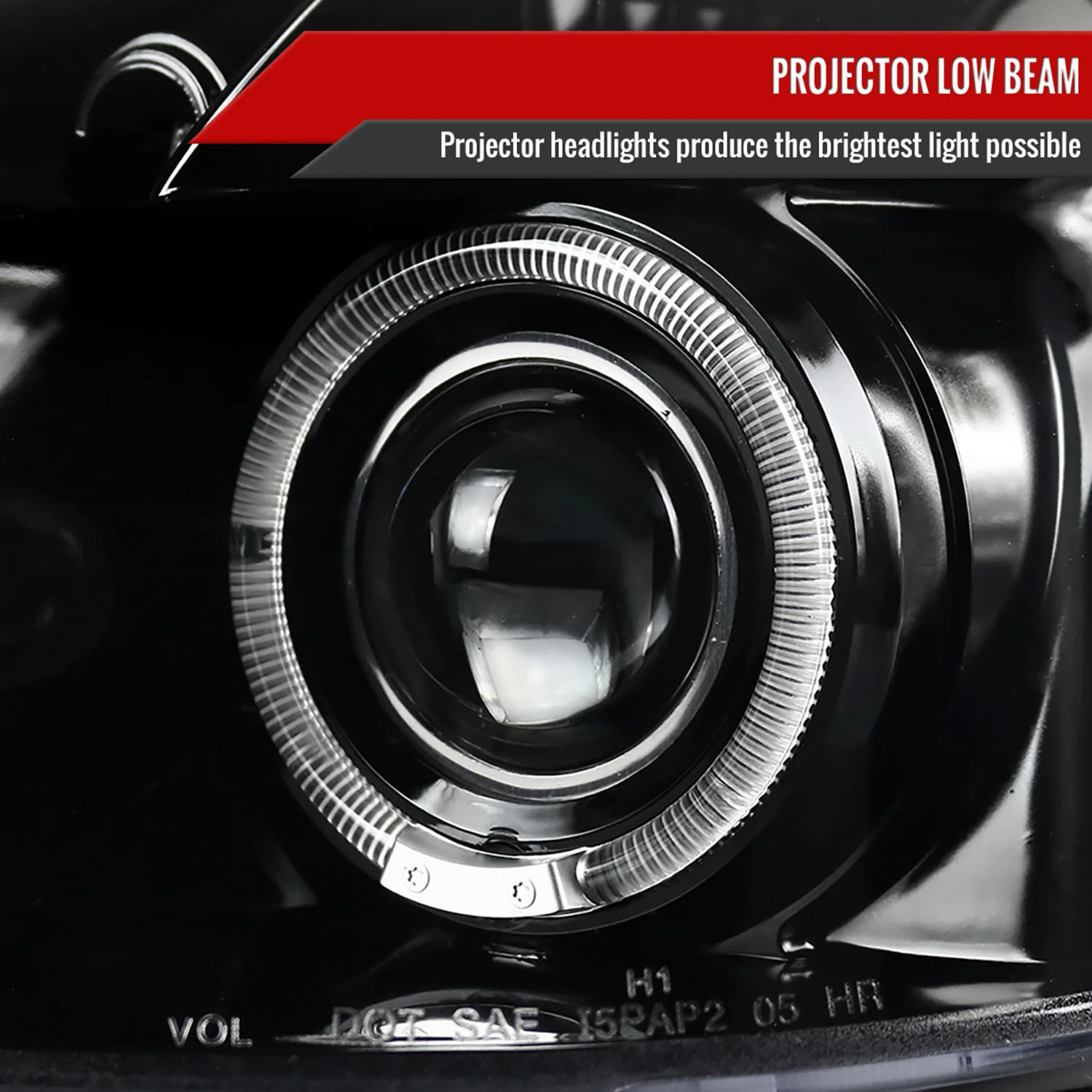 2005-2010 Chevy Cobalt Pontiac G5/Pursuit Projector Headlights Jet Black - Image 3