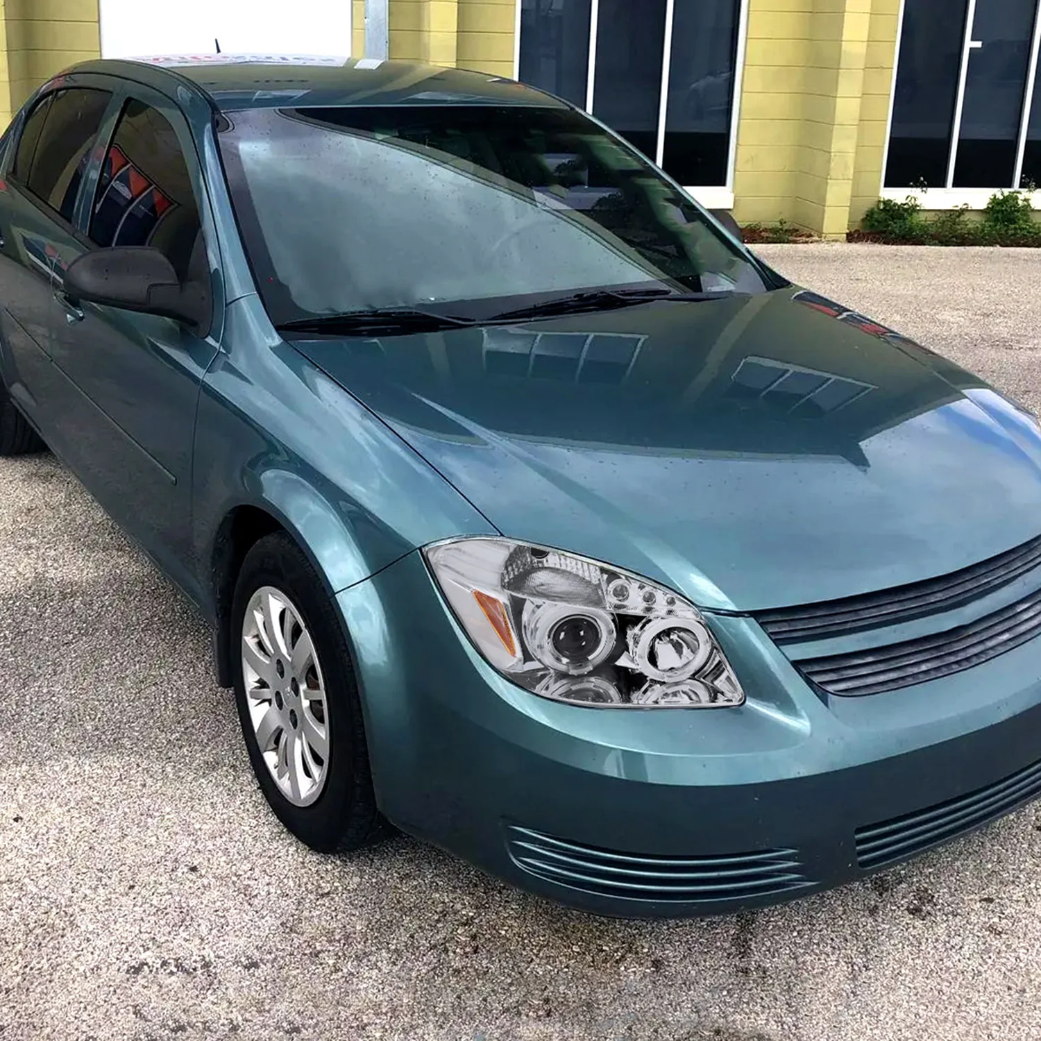 2005-2010 Chevy Cobalt Pontiac /Pursuit Dual Halo Projector Headlights Chrome - Image 10