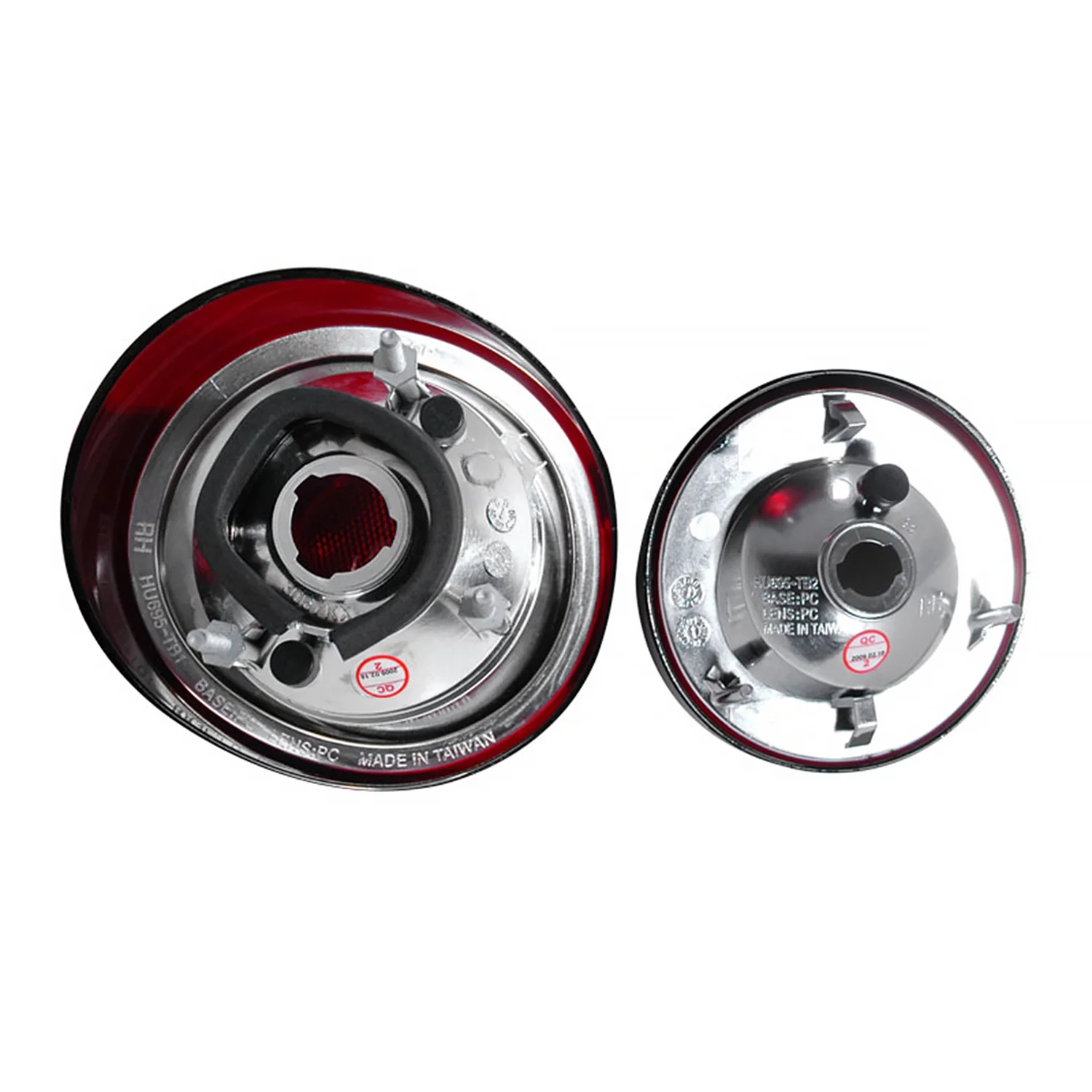 2005-2010 Chevy Cobalt Tail Lights & Trunk Reverse Lights Chrome/Red Smoke - Image 9