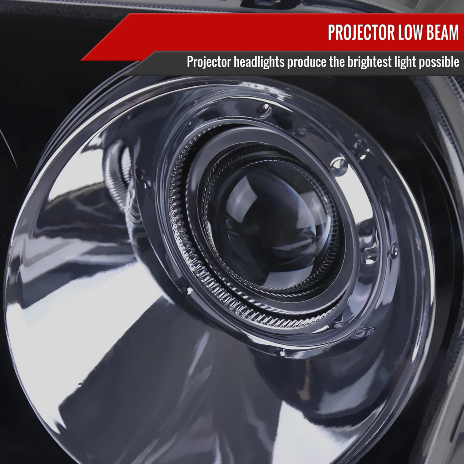 2005-2010 Chrysler 300 Base/LX/Touring Projector Headlights Glossy Black/Smoke - Image 3