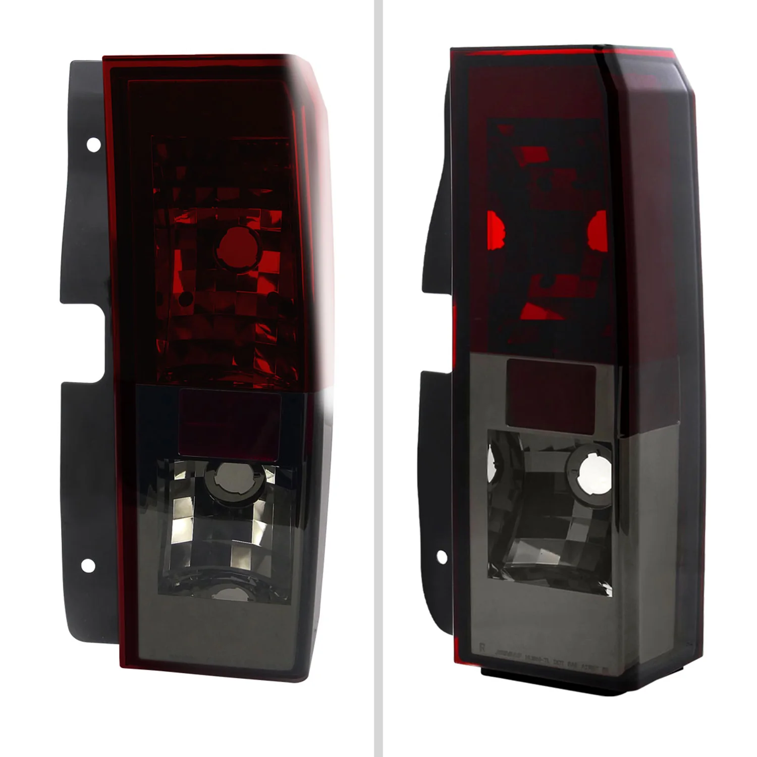 2005-2010 Hummer H3 Tail Lights Chrome Housing/Red Smoke Lens - Image 2