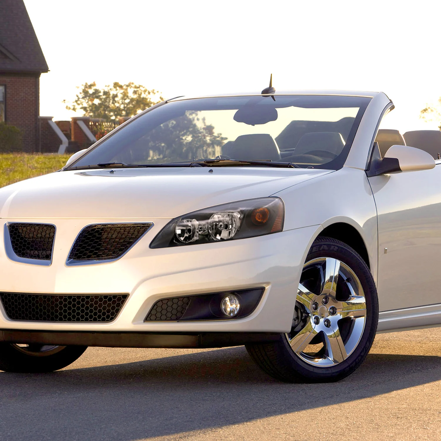 2005-2010 Pontiac G6 Factory Headlights w/Amber Reflectors Matt Black/Clear - Image 9