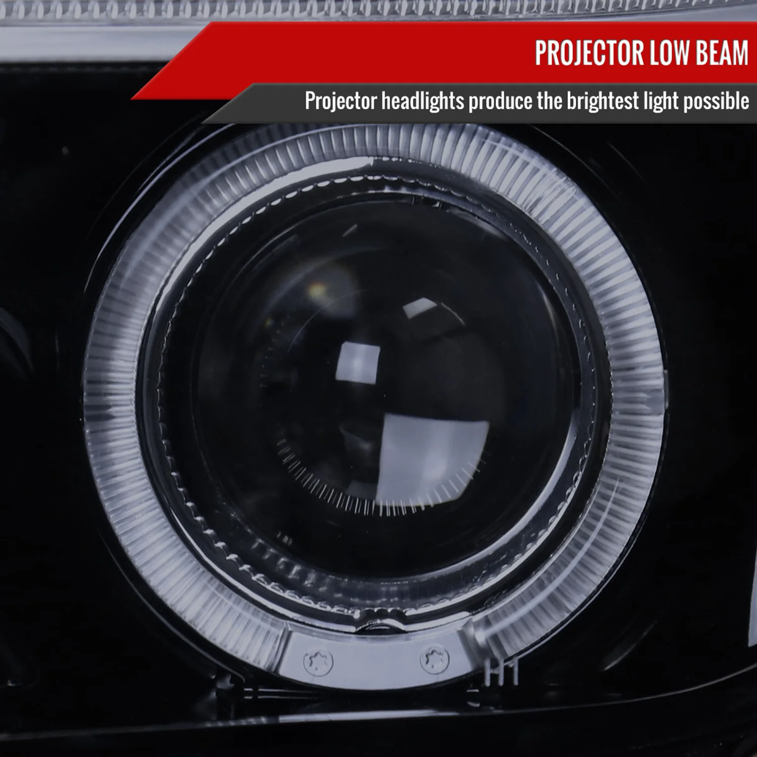 2005-2010 Scion tC Dual Halo Projector Headlights Glossy Black/Smoke Lens - Image 3
