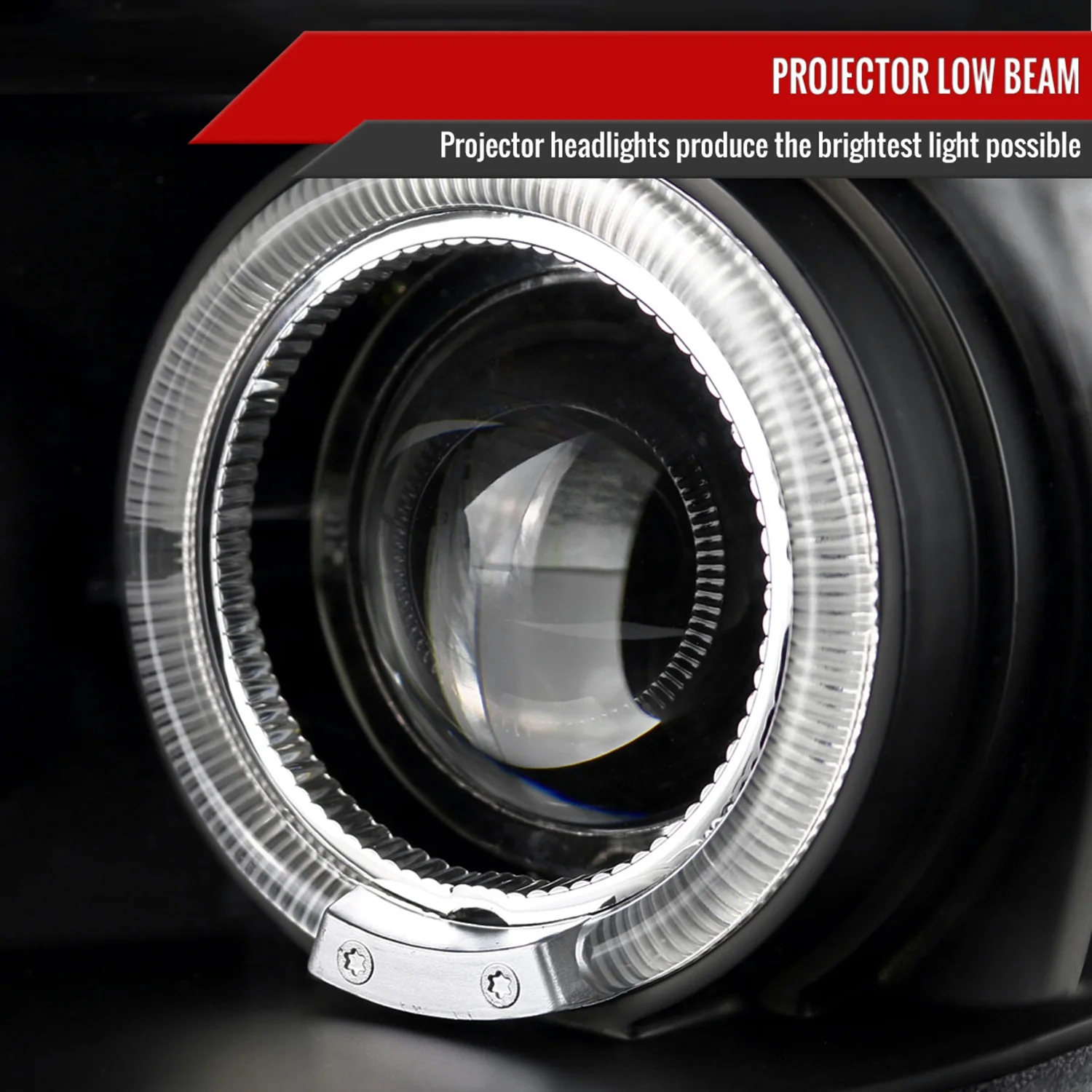 2005-2010 Scion tC Dual Halo Projector Headlights Matte Black/Clear Lens - Image 3