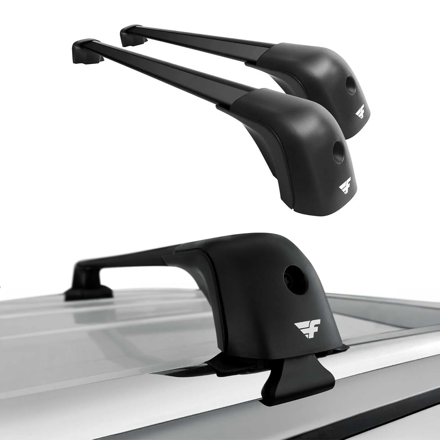 2005-2011 Mercedes M Class W164 Roof Racks Cross Bars Black - Image 2