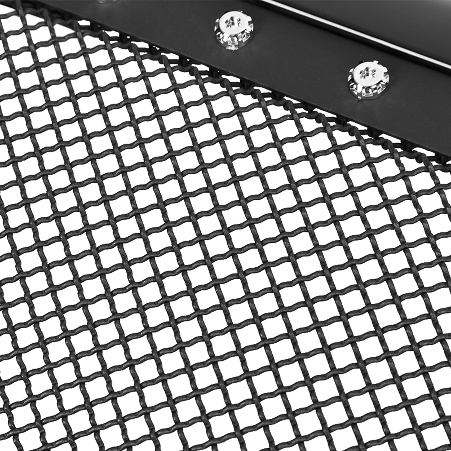 2005-2011 Toyota Tacoma Glossy Black ABS Rivet Style Grille w/ S.Steel Mesh - Image 6