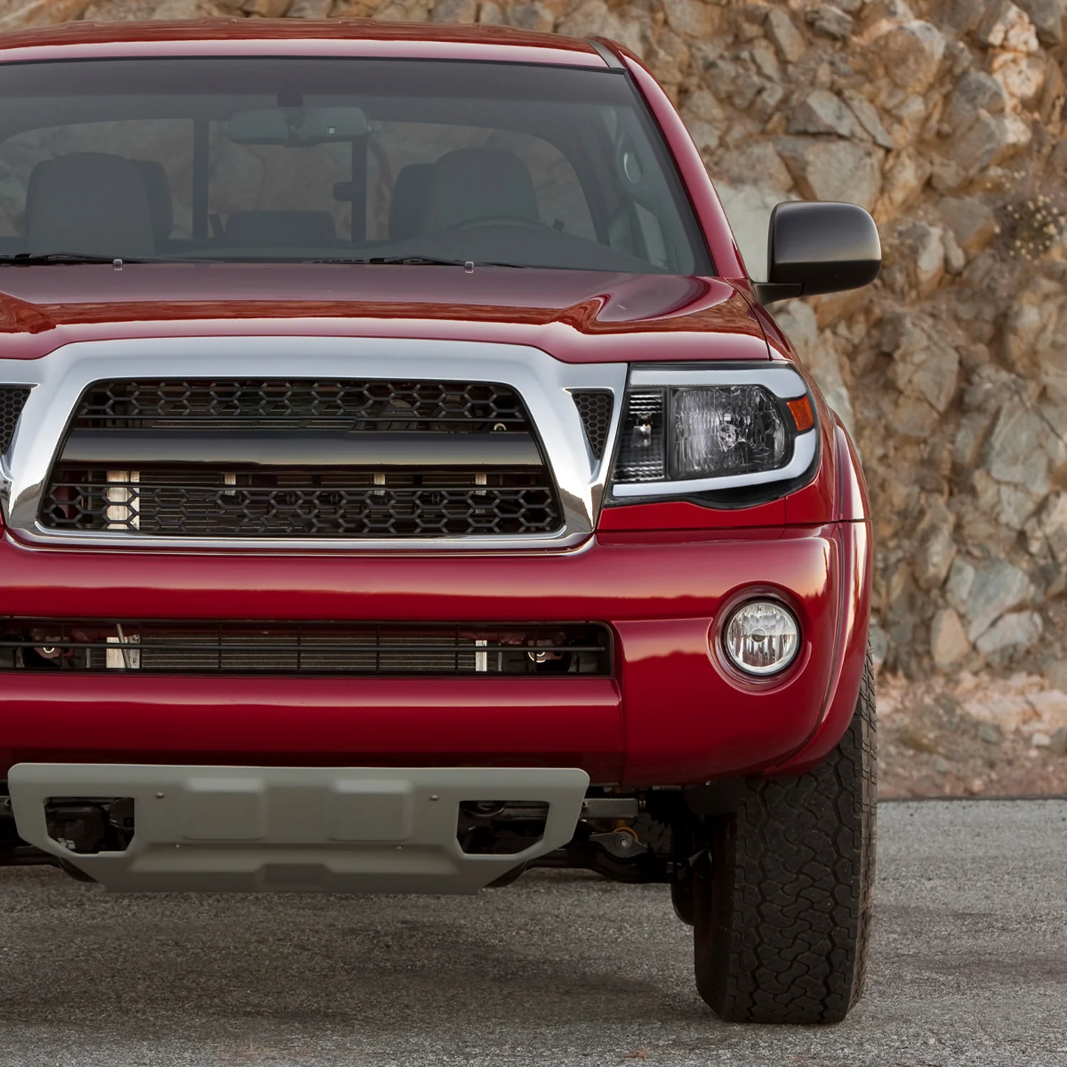 2005-2011 Toyota Tacoma LED Bar Factory Style Headlights Matte Black/Clear - Image 10