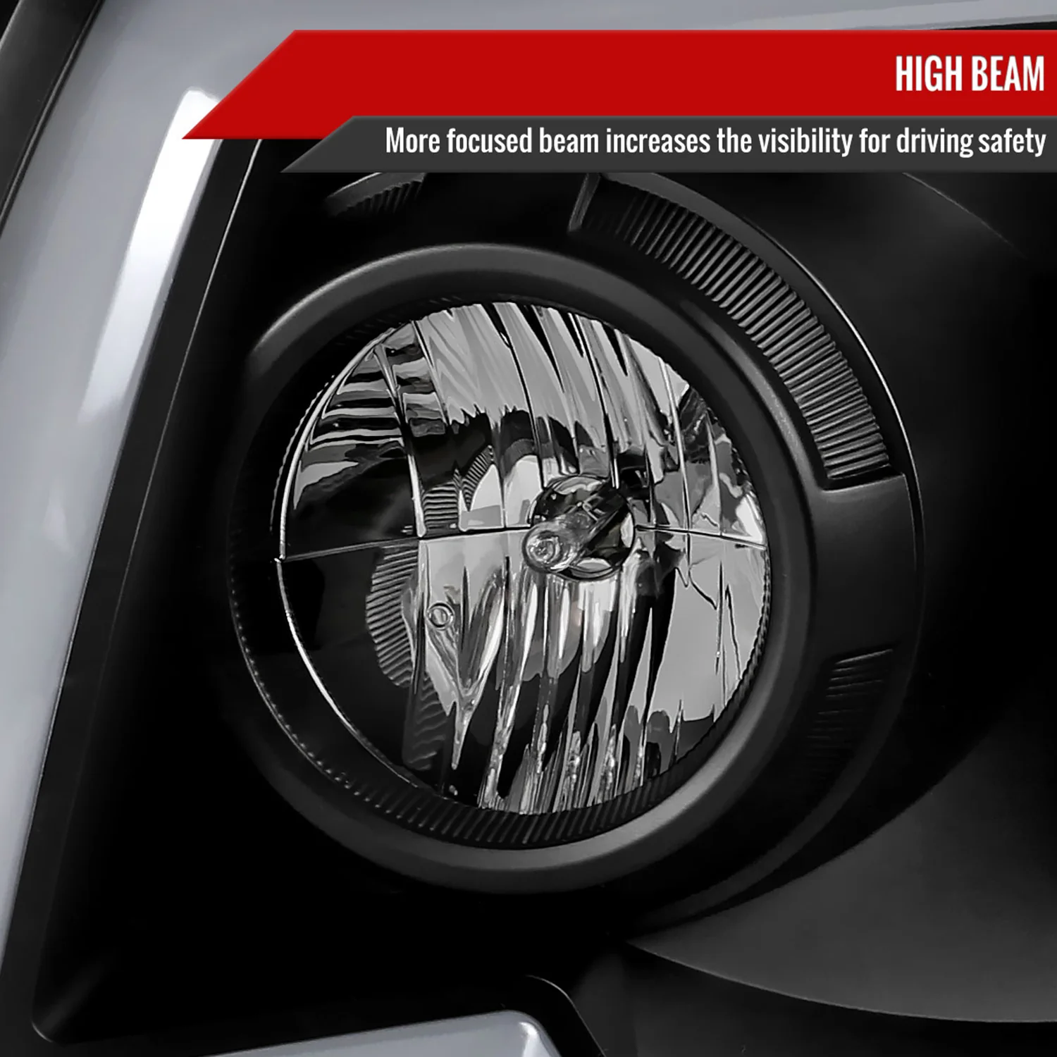 2005-2011 Toyota Tacoma LED Bar Projector Headlights Turn Signal Lights Black - Image 4
