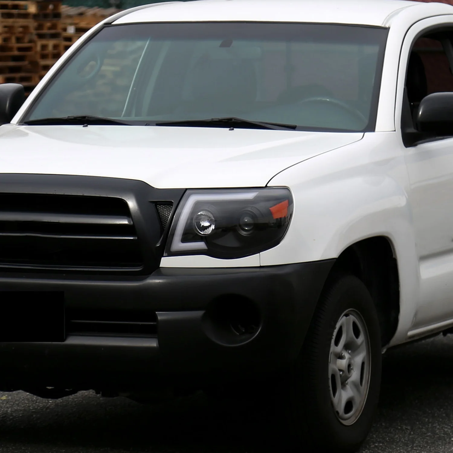2005-2011 Toyota Tacoma LED Bar Projector Headlights Turn Signal Lights Black - Image 9