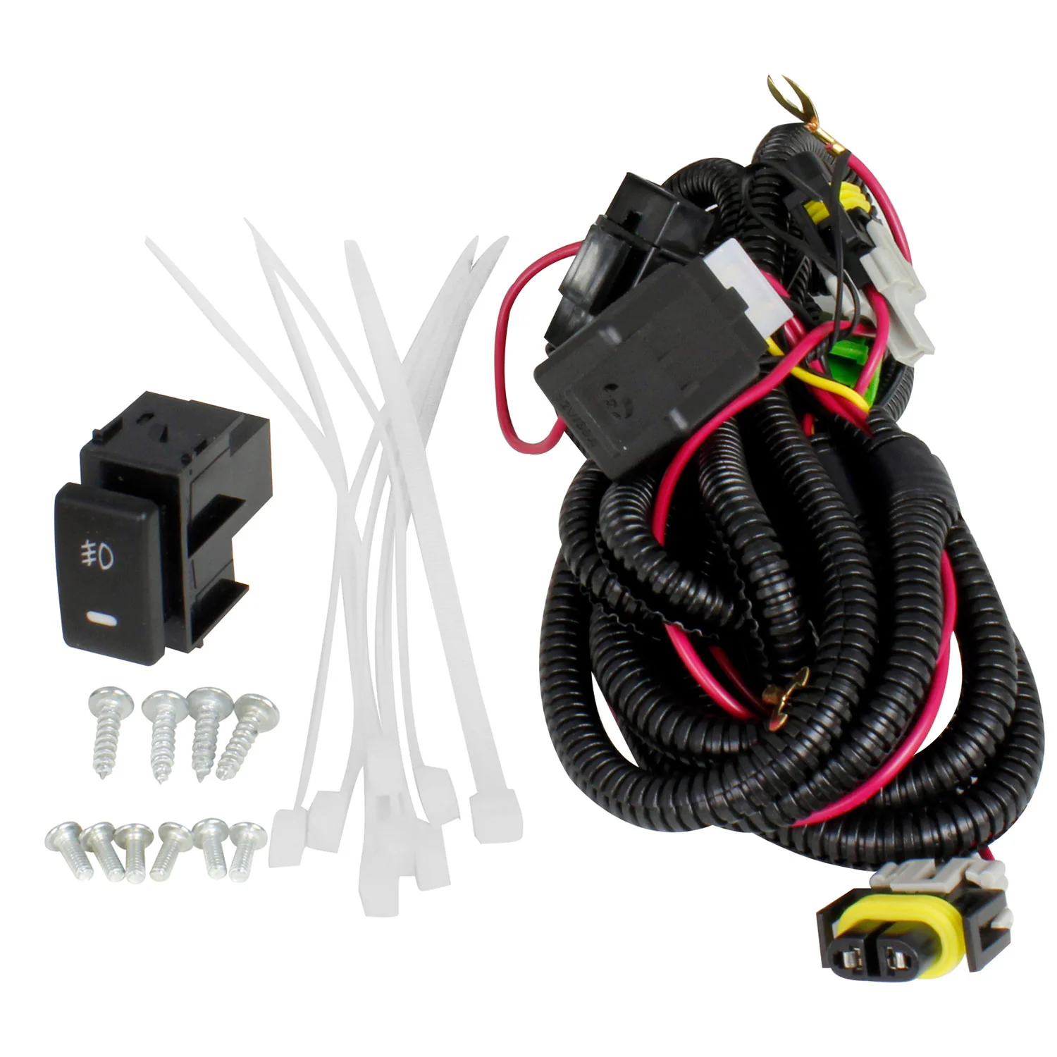 2005-2012 Nissan Pathfinder/Frontier H11 Fog Lights Kit & Switch Chrome - Image 4