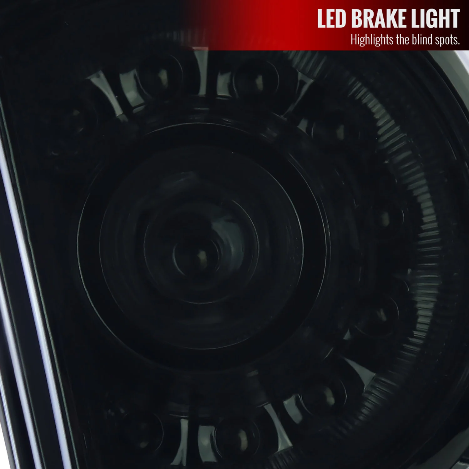 2005-2015 Toyota Tacoma LED Tail Lights Chrome Housing/Dark Smoke Lens - Image 3