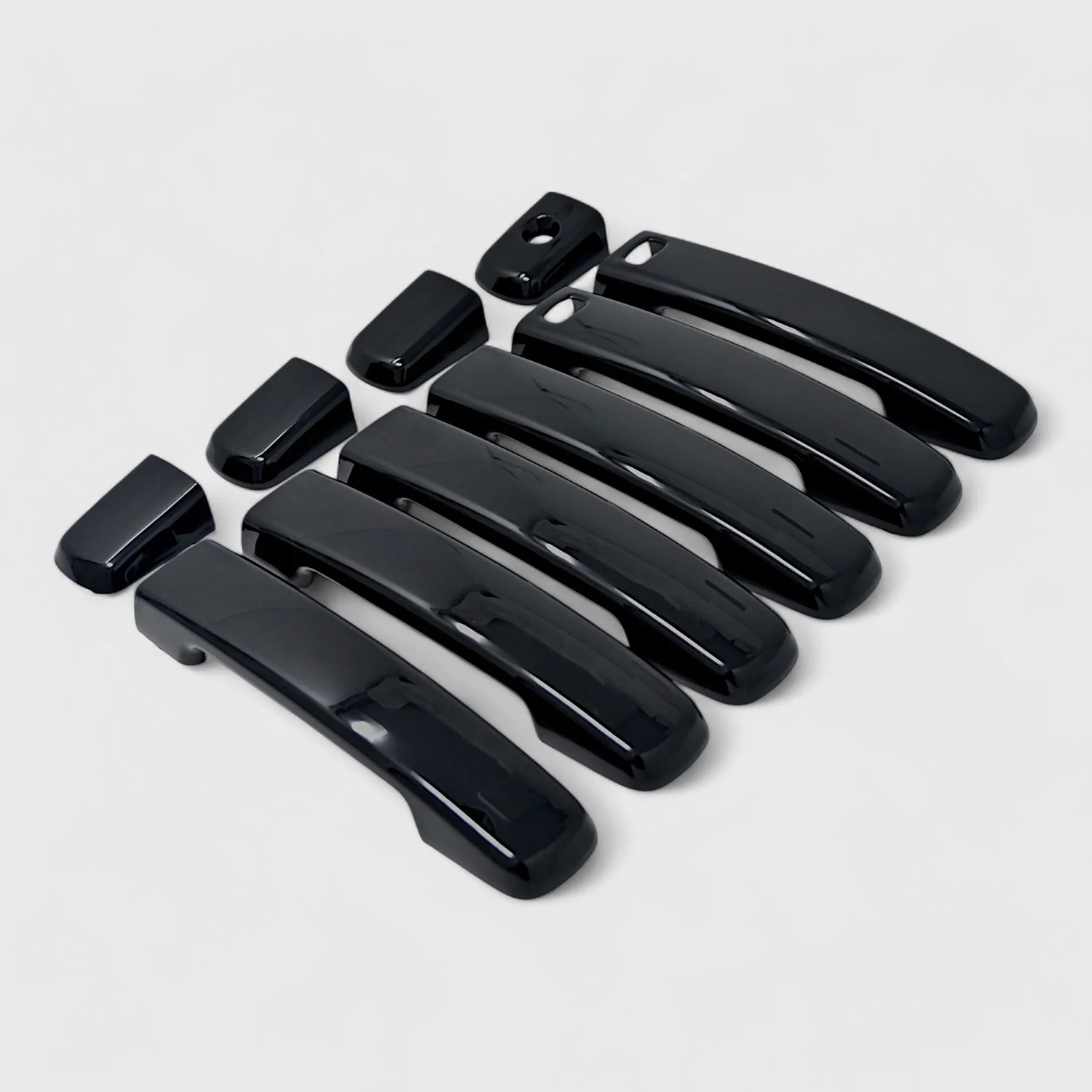 2005-2025 Nissan Frontier Door Handle Cover 4DR ABS Plastic Gloss Black 10 Pcs - Image 2