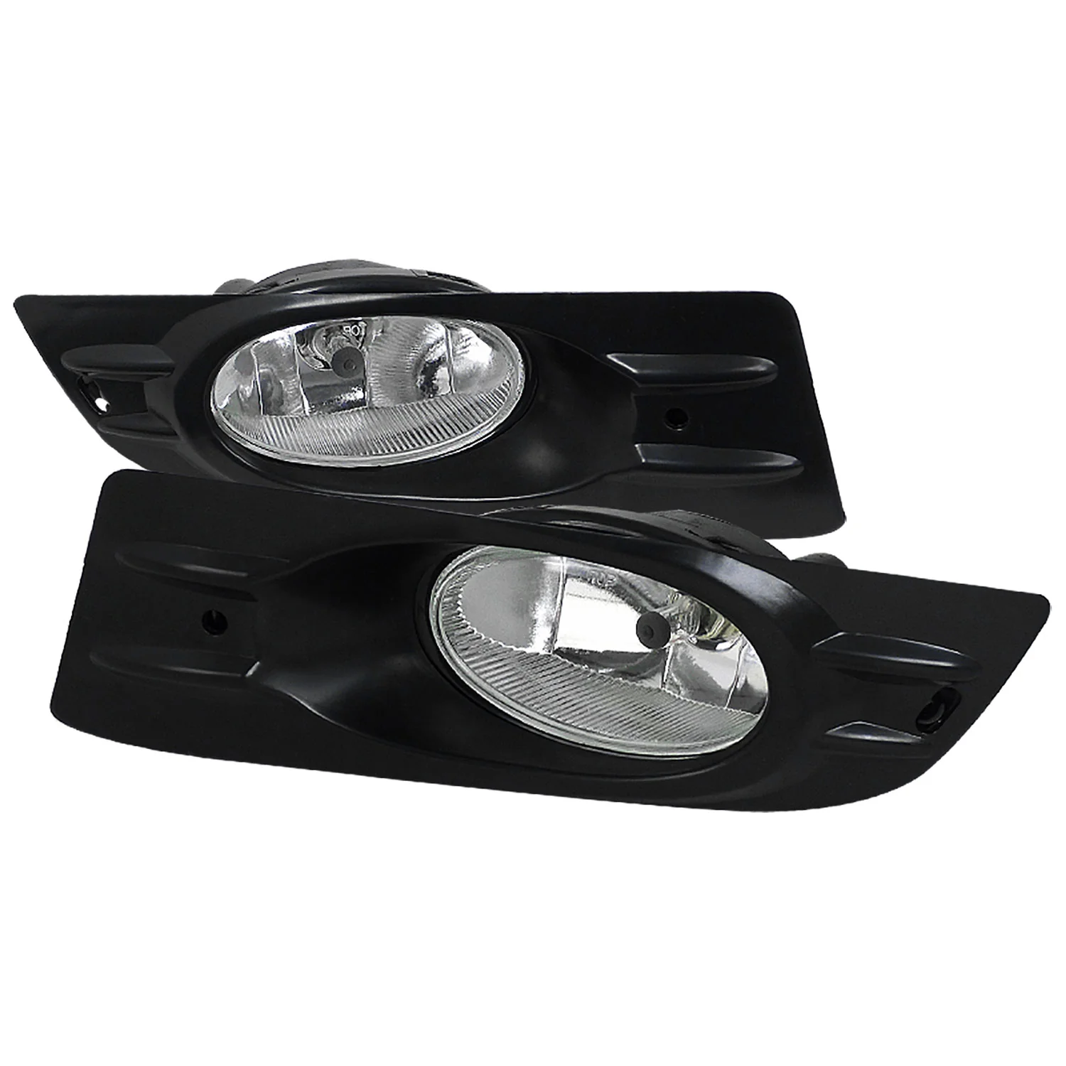 2006-2007 Honda Accord Coupe H11 Fog Lights Kit Chrome Housing/Clear Lens