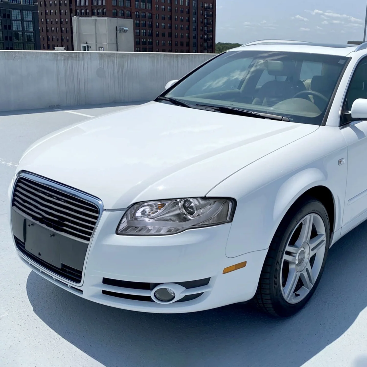 2006-2008 Audi A4 Projector Headlights w/ R8 Style LED Light Bar Chrome/Clear - Image 9