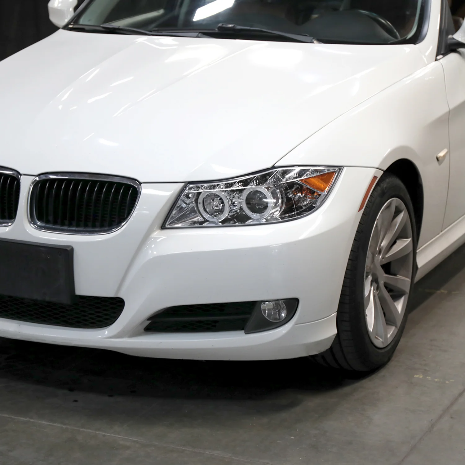 2006-2008 BMW E90 3 Series Sedan Dual Halo Headlights LED Light Chrome - Image 10