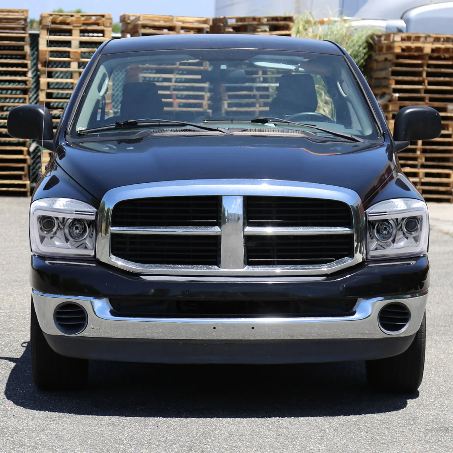 2006-2008 Dodge RAM 1500/ 06-2009 2500 3500 LED CBar Projector Headlights Chrome - Image 9