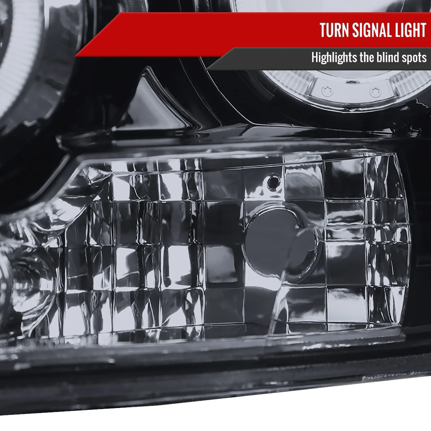 2006-2008 Dodge RAM 1500/ 06-2009 RAM 2500 3500 Dual Halo Headlights Smoke - Image 6