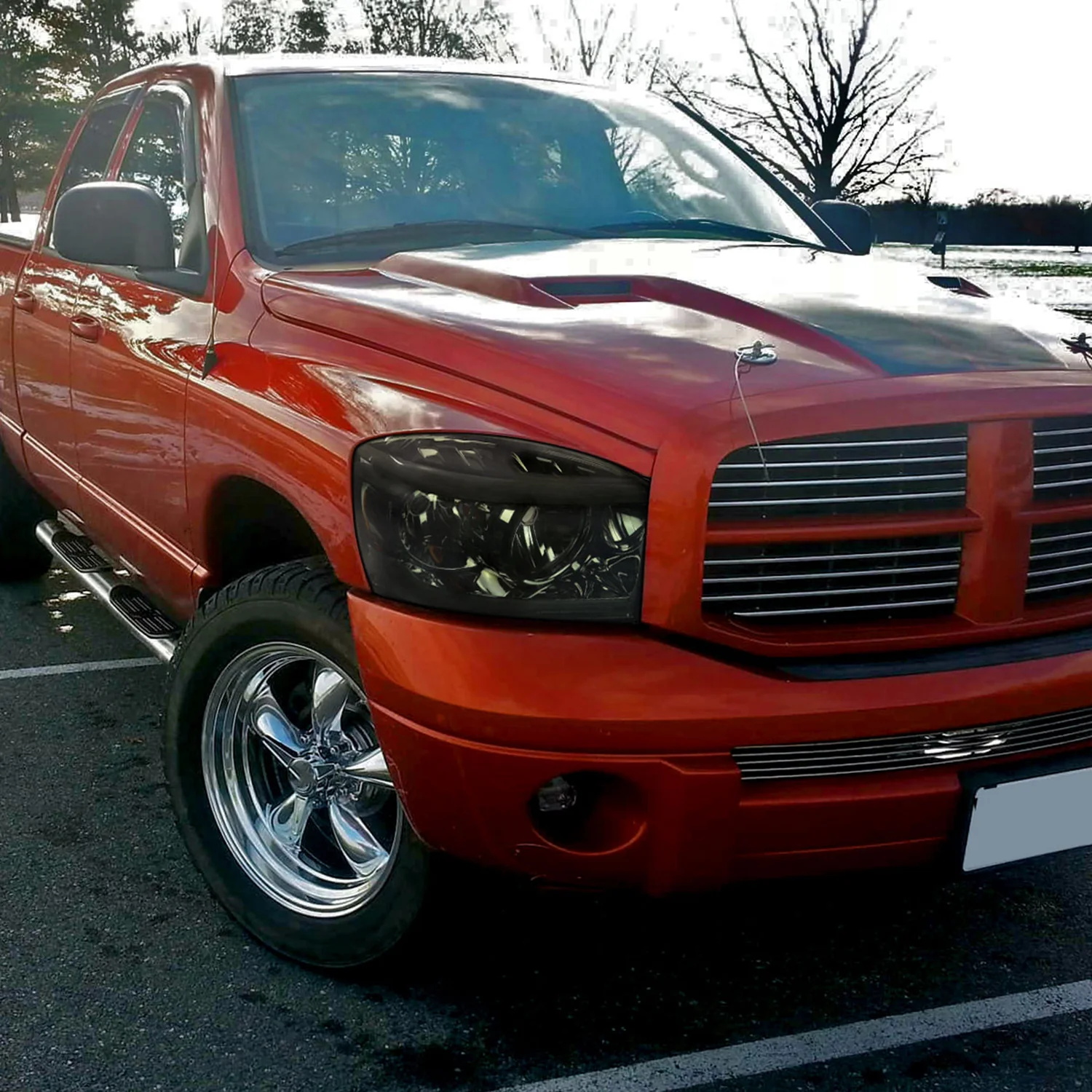 2006-2008 Dodge RAM 1500/ RAM 2500 3500 LED Factory Crystal Headlights Chrome - Image 10
