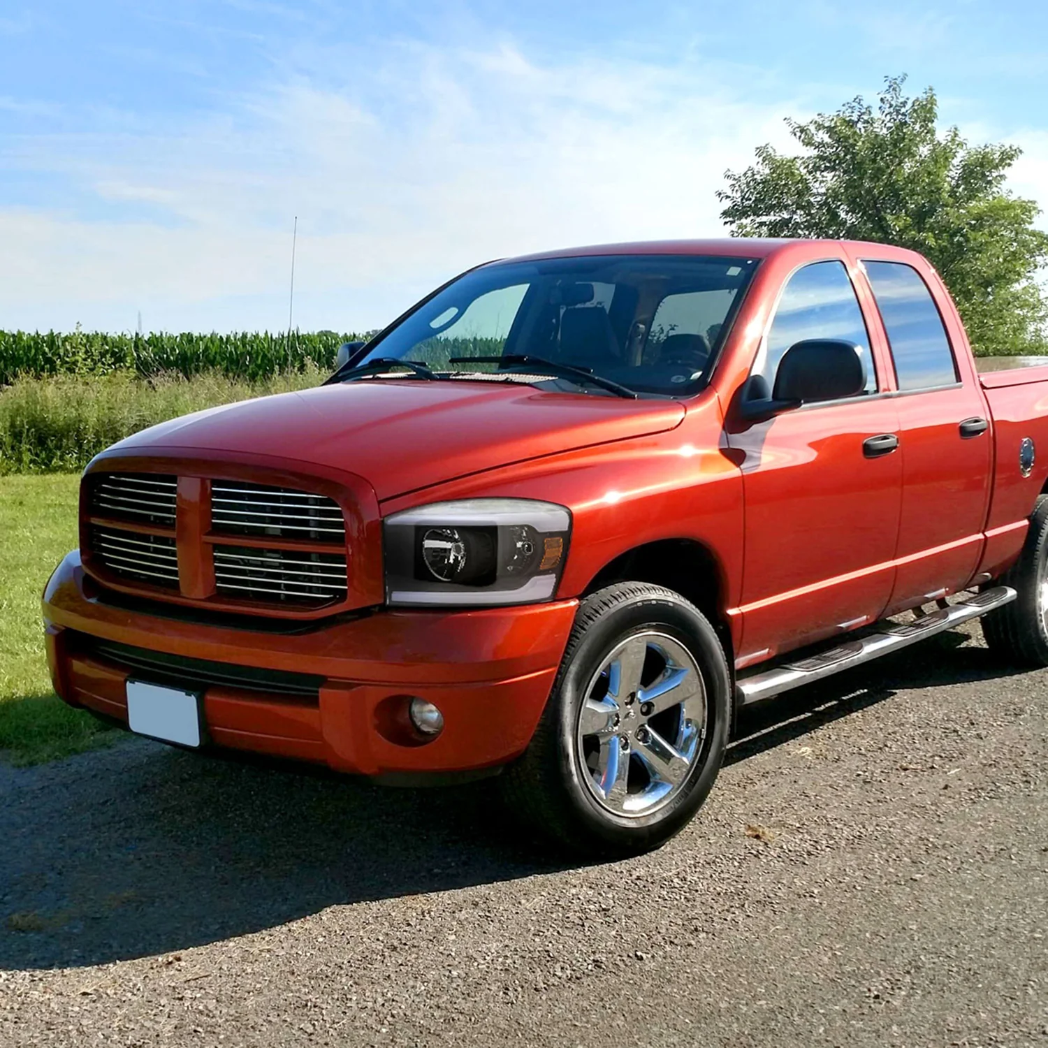 2006-2008 Dodge Ram 1500/ Ram 2500 3500 LED Headlights Amber Reflector Black - Image 9