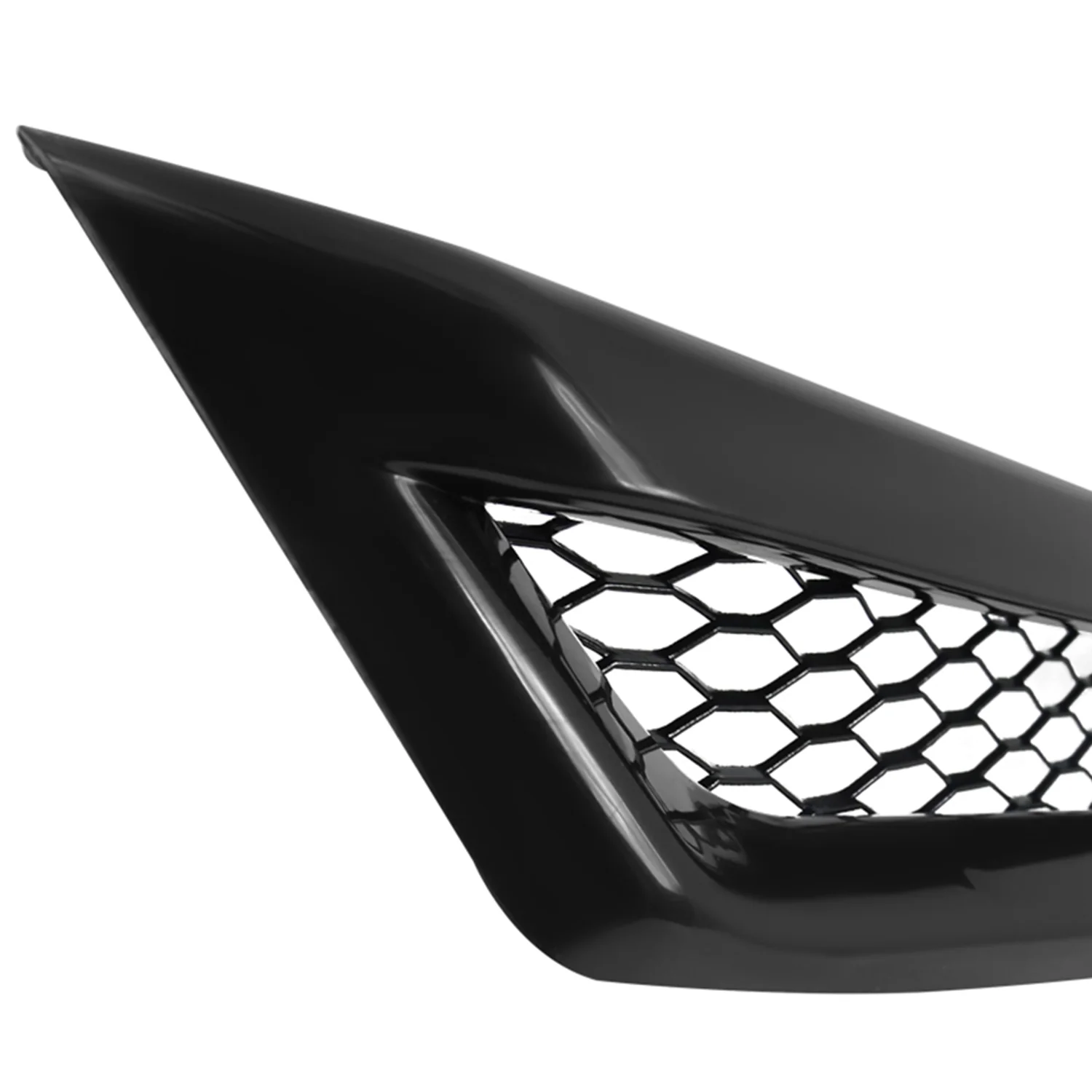 2006-2008 Honda Civic Coupe Si TR Style Black ABS Mesh Grille - Image 4