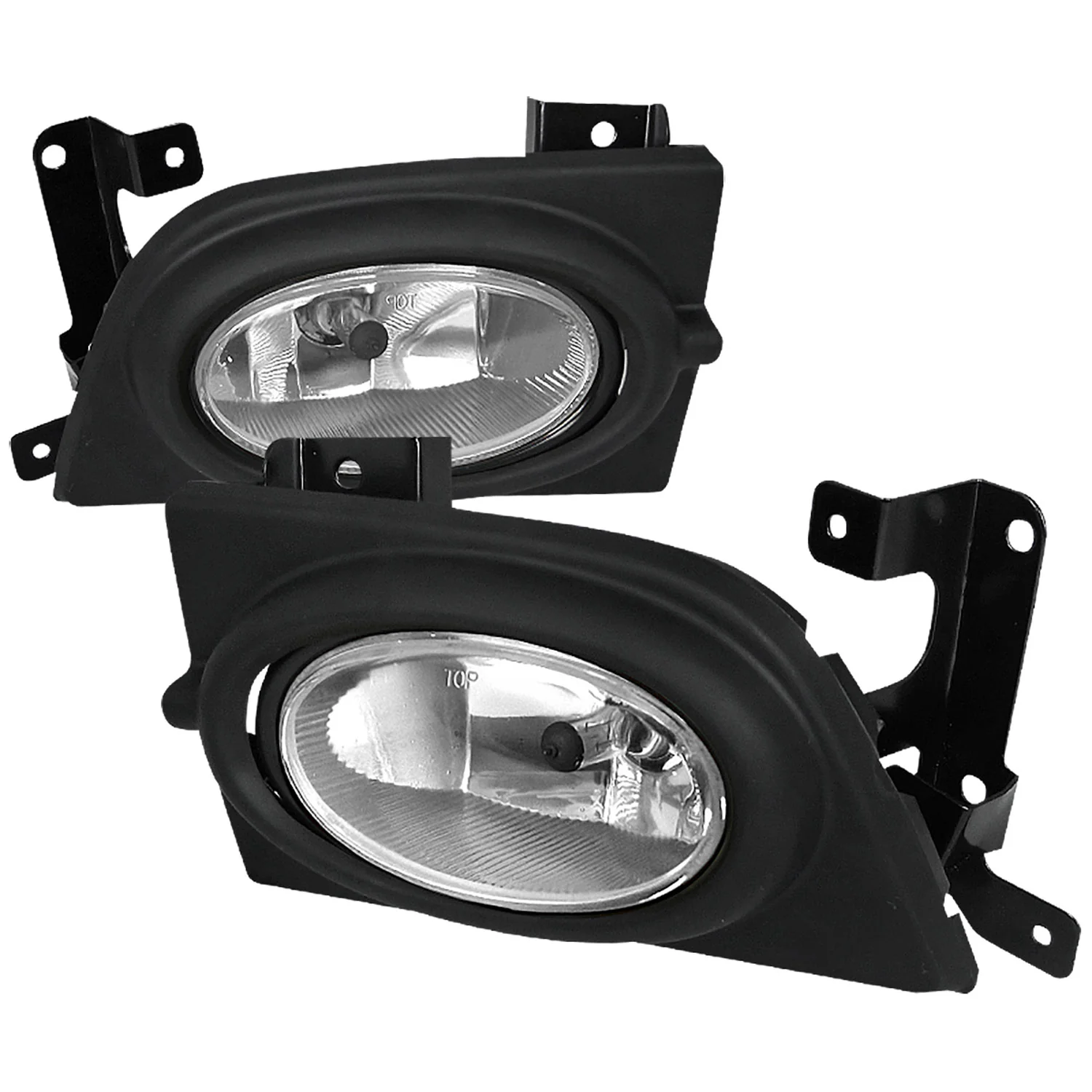 2006-2008 Honda Civic Sedan H11 Fog Lights Chrome Housing/Clear Lens