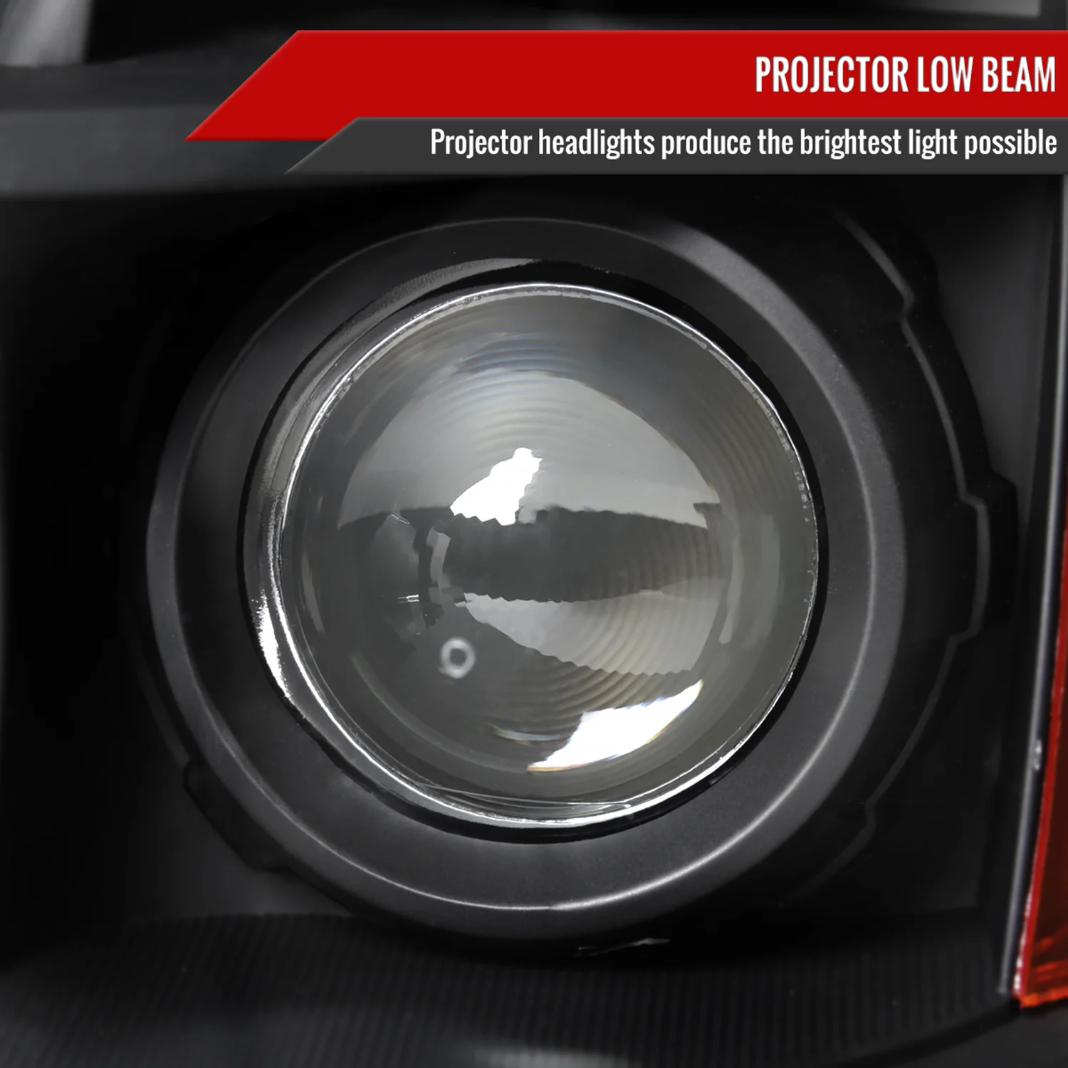 2006-2008 Honda Pilot Projector Style Headlights Matte Black/Clear Lens - Image 3
