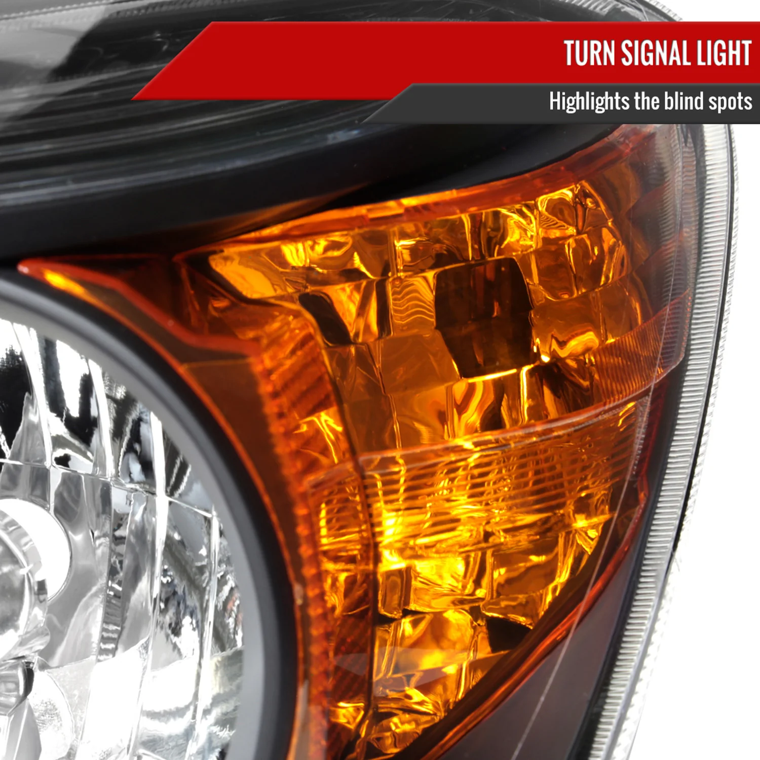 2006-2008 Toyota RAV4 Factory Style Headlights Matte Black/Clear Lens - Image 5