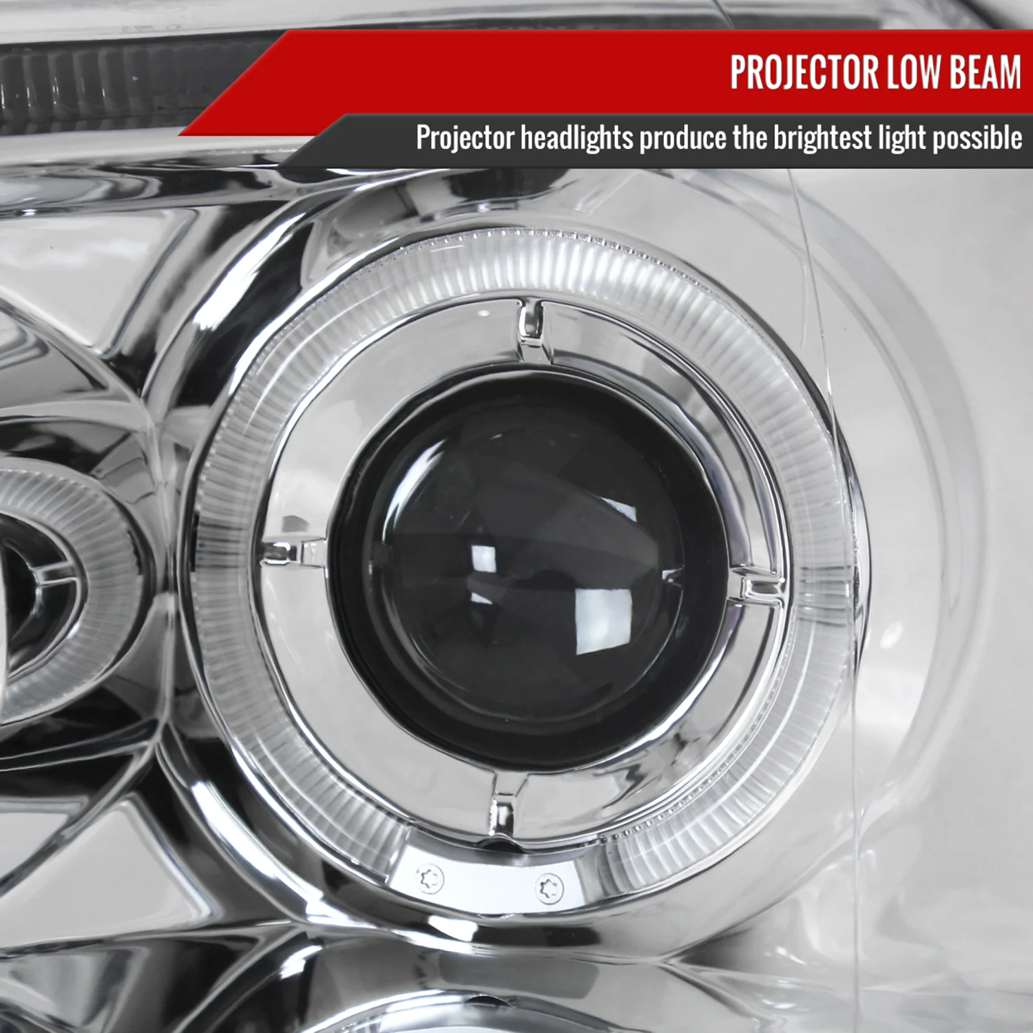 2006-2008 VW Golf Rabbit/ 2006-2010 Jetta Dual Halo Projector Headlights Chrome - Image 3
