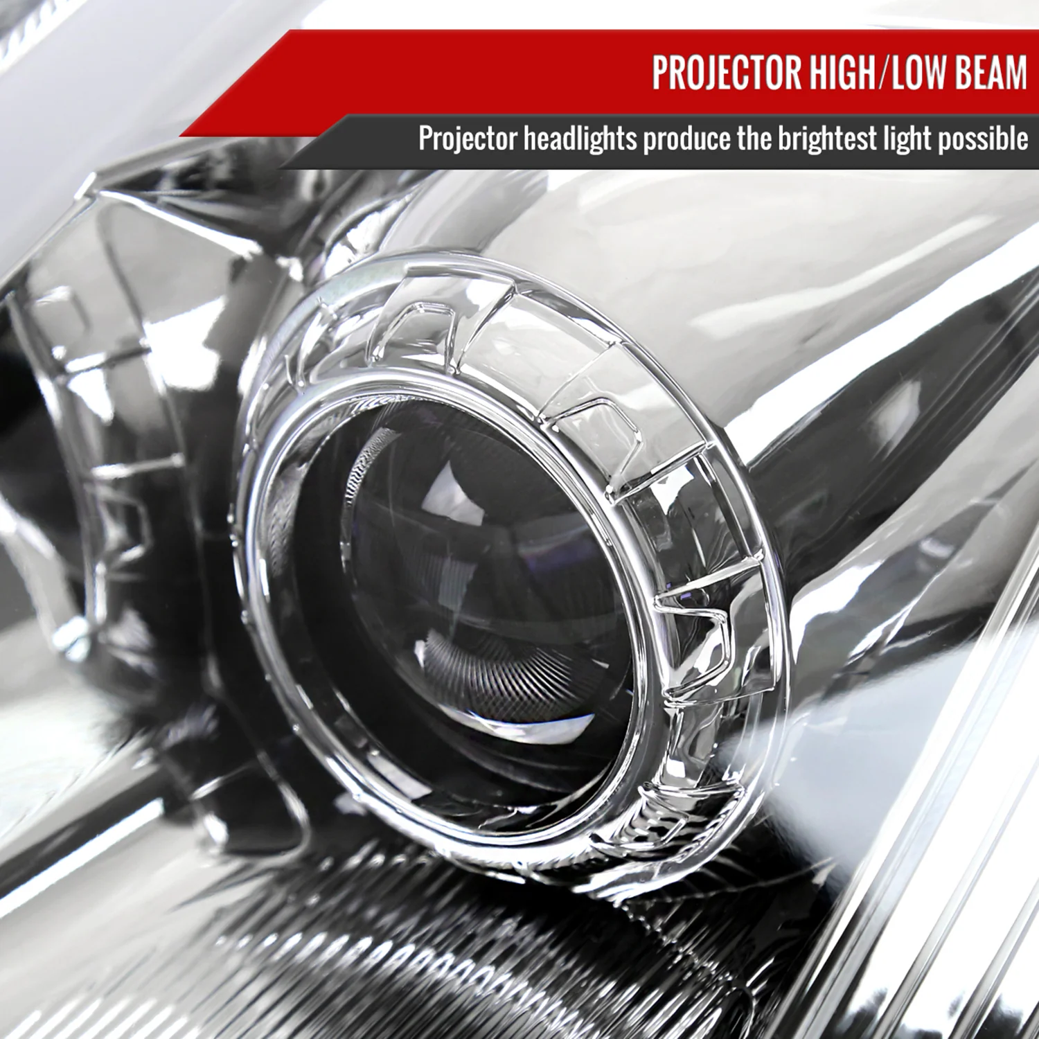 2006-2009 Nissan 350Z Turn Signal Animated LED Bar Projector Headlights Chrome - Image 4