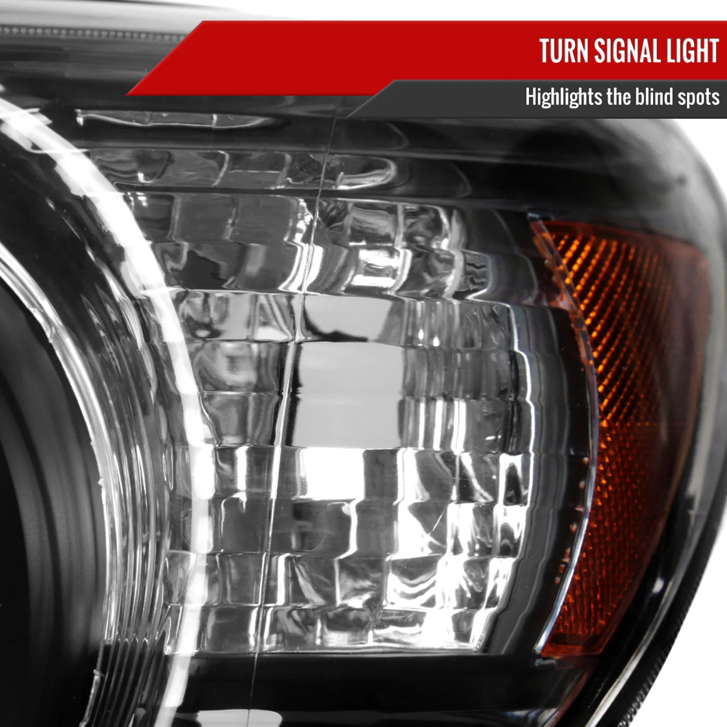 2006-2009 Toyota 4Runner SR5 Limited Projector Headlights Matt Black/Clear - Image 5