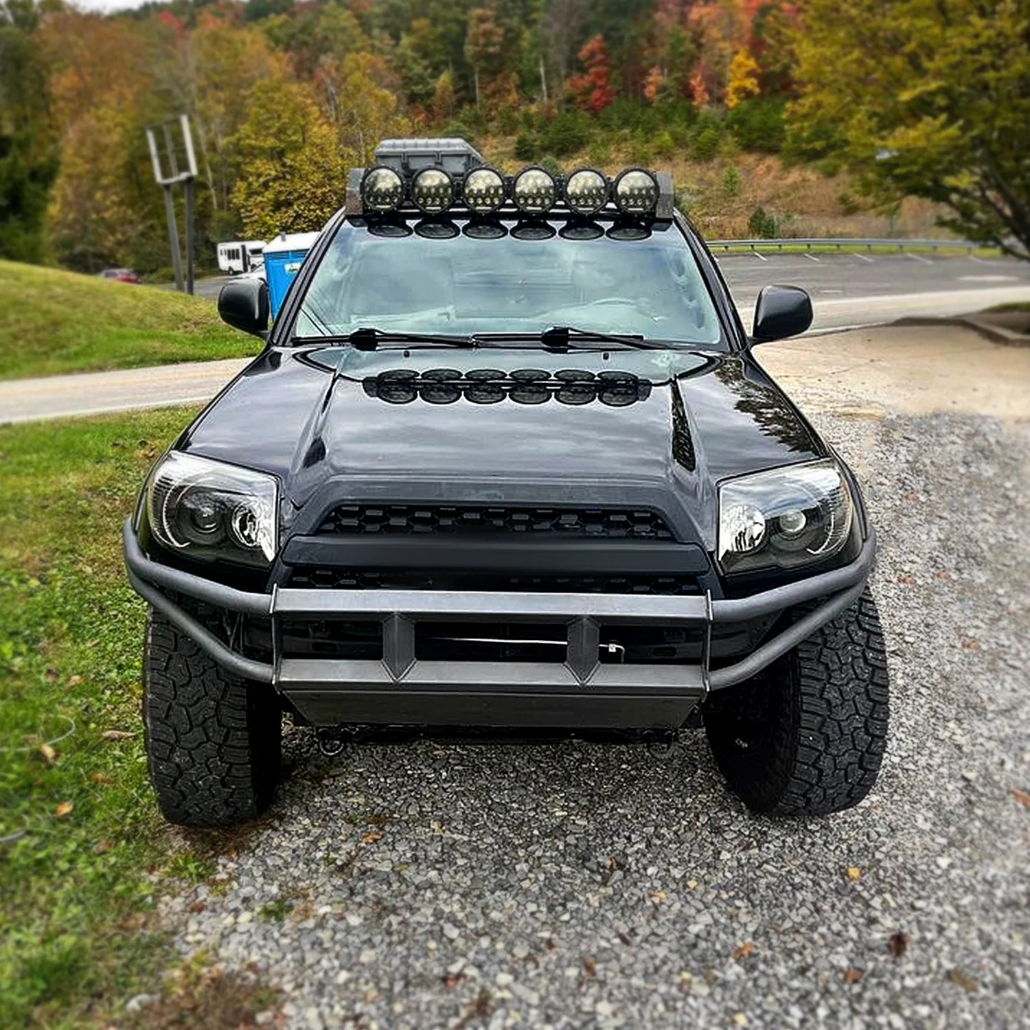 2006-2009 Toyota 4Runner SR5 Limited Projector Headlights Matt Black/Clear - Image 9