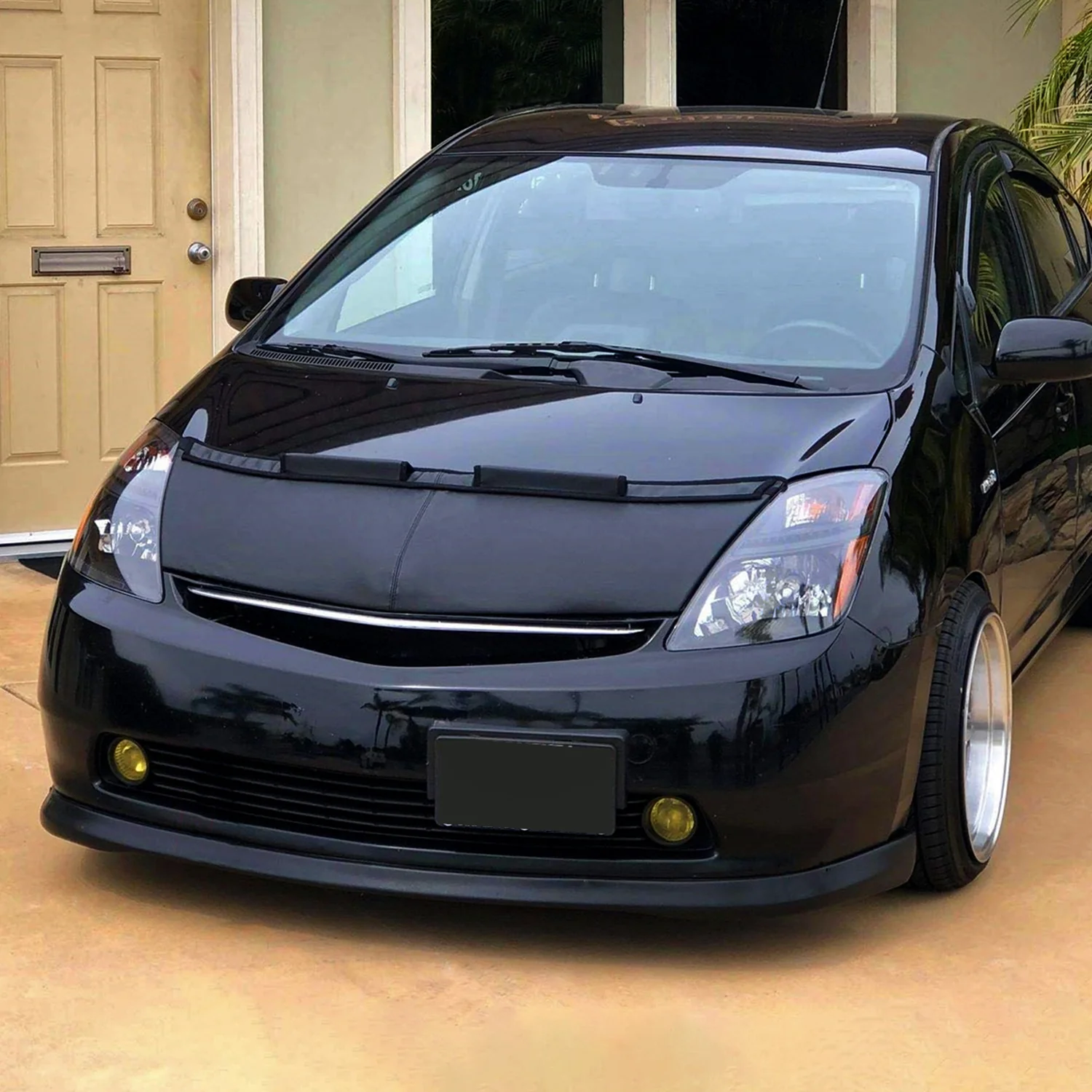 2006-2009 Toyota Prius Factory Headlights w/Amber Reflector Matt Black/Clear - Image 8