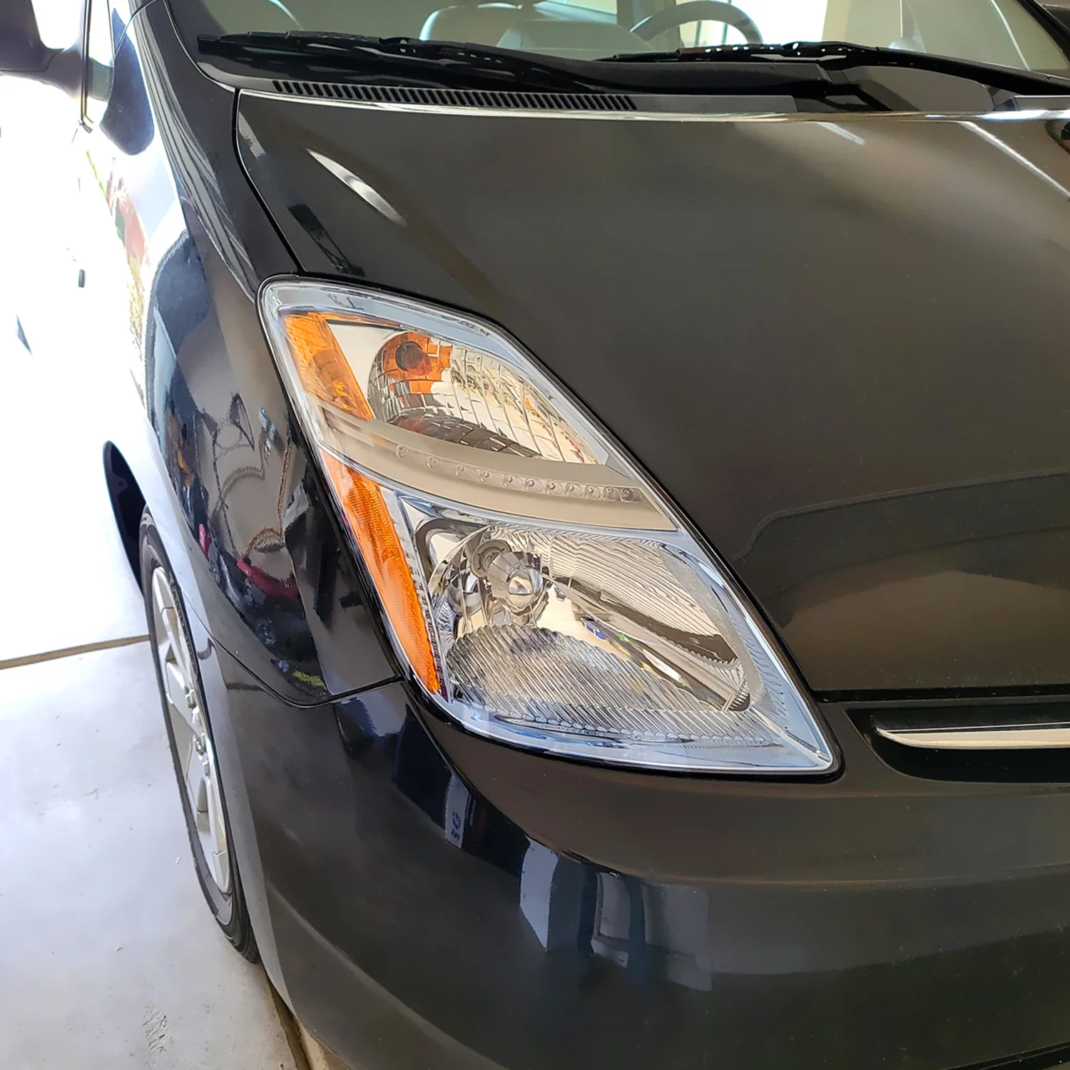 2006-2009 Toyota Prius Factory Style Headlights w/Amber Reflector Chrome/Clear - Image 10