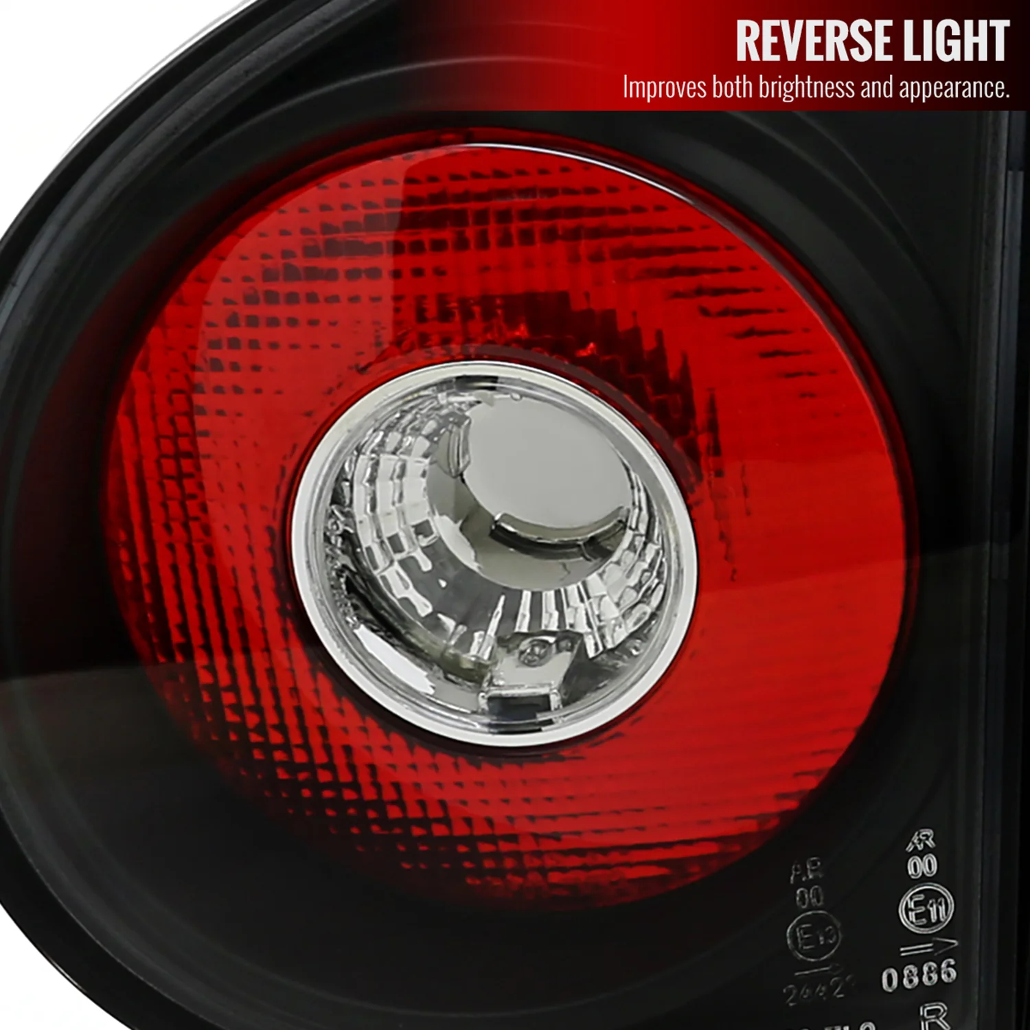 2006-2009 VW Golf GTI Mk5/Rabbit/R32 Tail Lights Matte Black/Clear Lens - Image 3