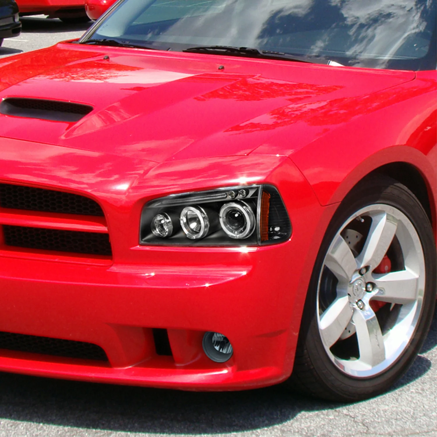 2006-2010 Dodge Charger Corner Lights Matte Black Housing/Clear Lens - Image 10