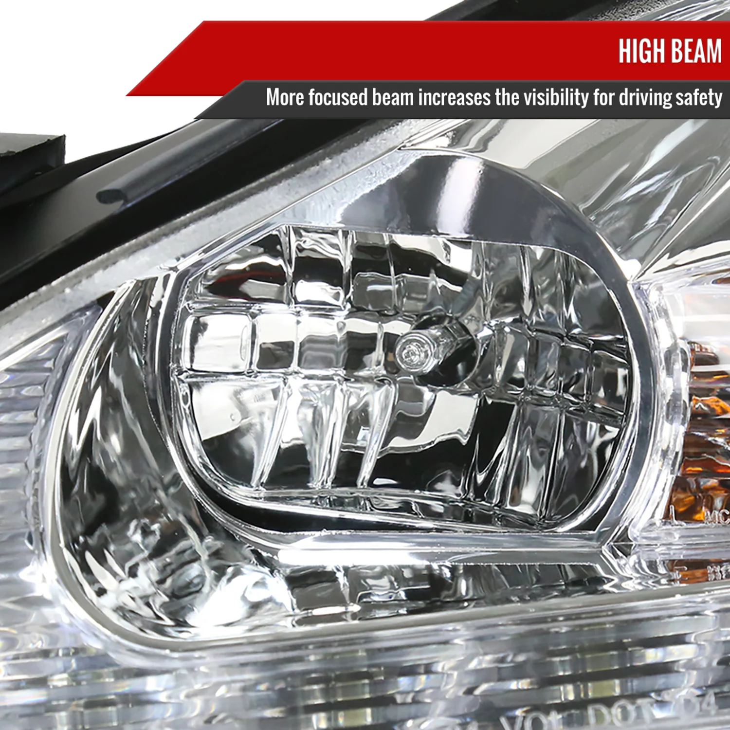 2006-2010 Lexus IS250/IS350 SMD LED Light Strip Projector Headlights Chrome - Image 4