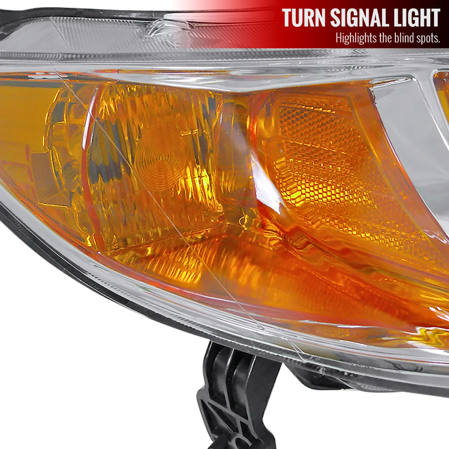 2006-2011 Honda Civic Coupe Factory Style Crystal Headlights Chrome/Clear Lens - Image 4