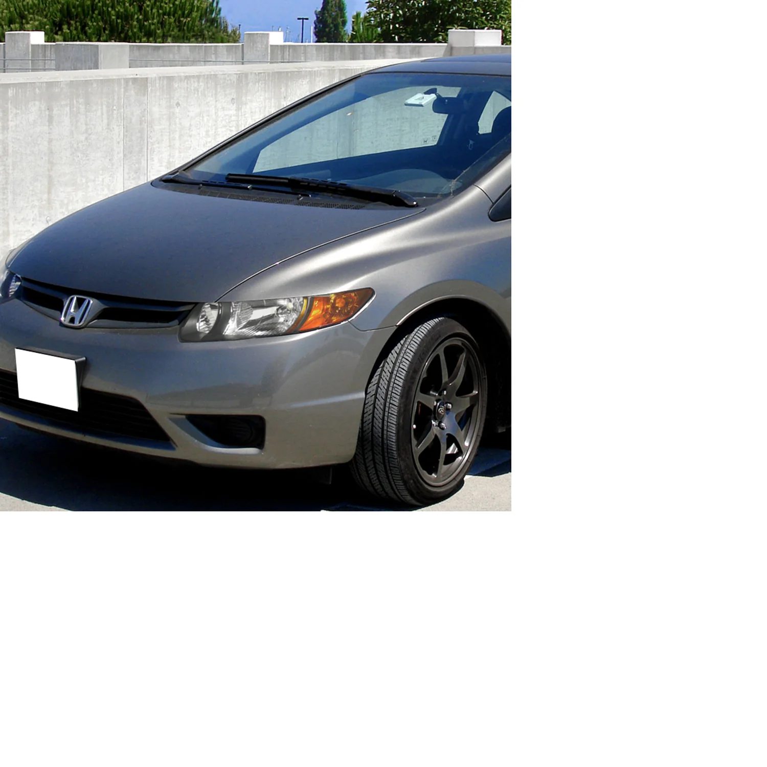 2006-2011 Honda Civic Coupe Factory Style Crystal Headlights Matte Black/Clear - Image 8