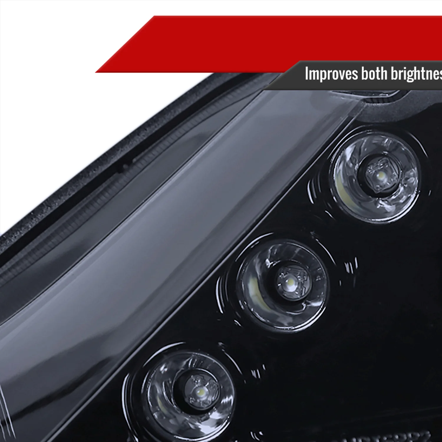 2006-2011 Honda Civic Sedan Dual Halo Projector Headlights Glossy Black/Smoke - Image 5