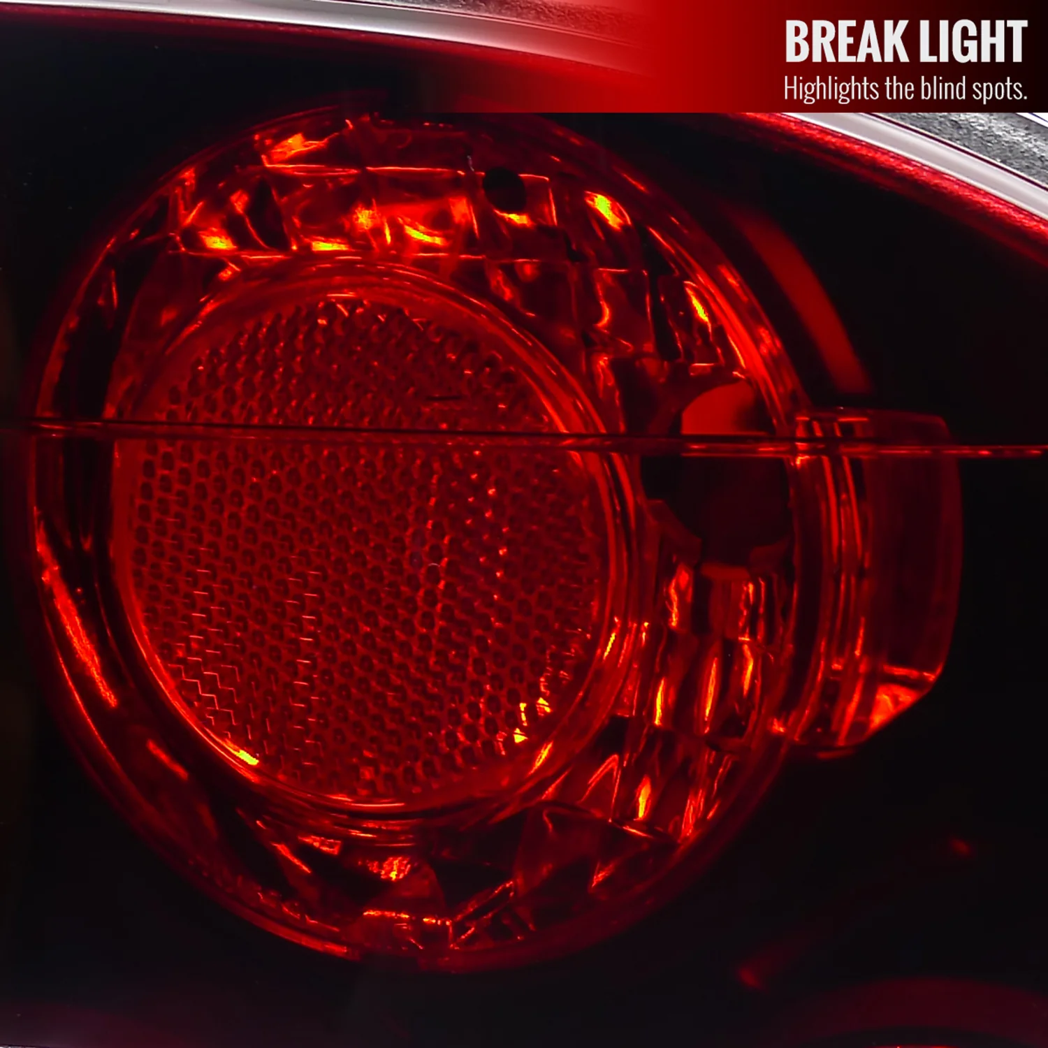 2006-2011 Honda Civic Sedan Tail Lights Matte Black Housing/Red Clear Lens - Image 2
