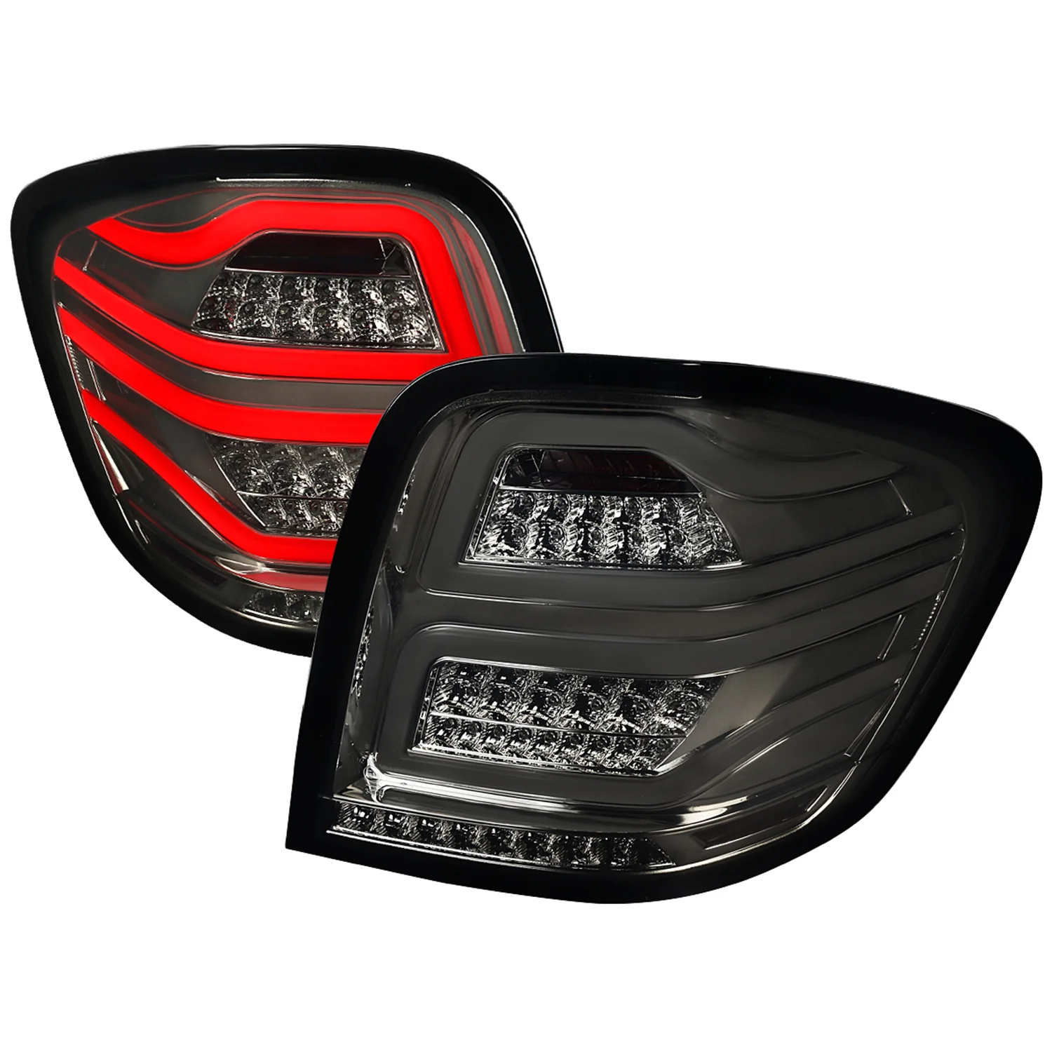 2006-2011 Mercedes Benz W164 ML Class LED Tail Lights Chrome/Smoke Lens