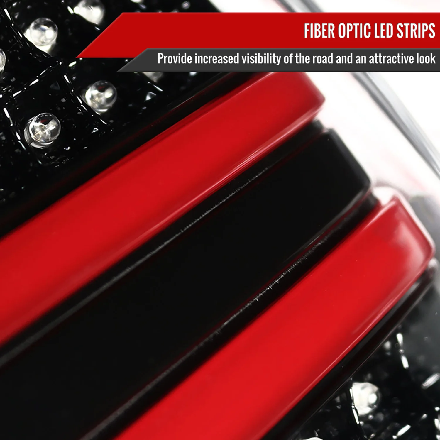 2006-2011 Mercedes Benz W164 ML Class LED Tail Lights Jet Black/Clear Lens - Image 4