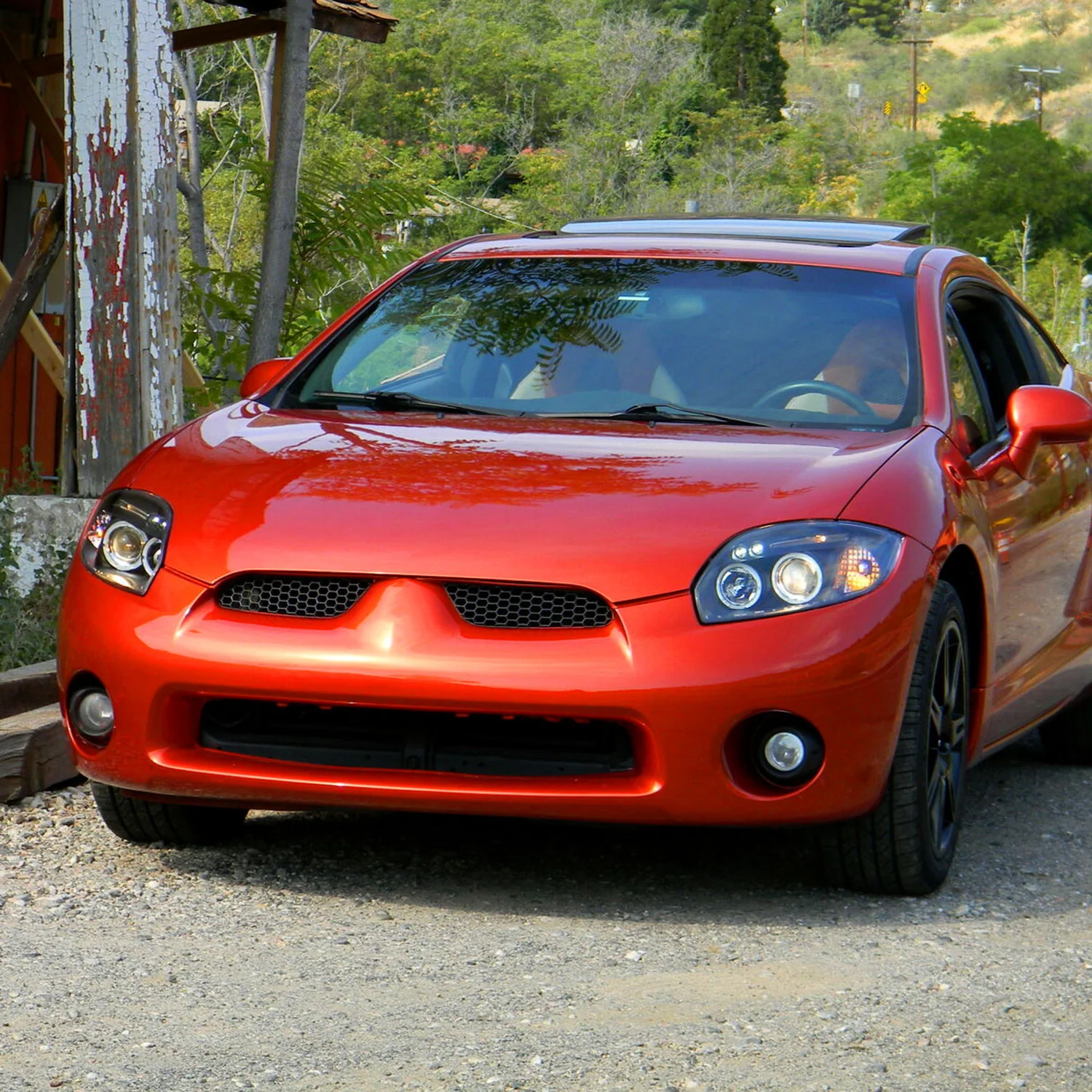 2006-2011 Mitsubishi Eclipse Dual Halo Projector Headlights Matte Black/Clear - Image 9