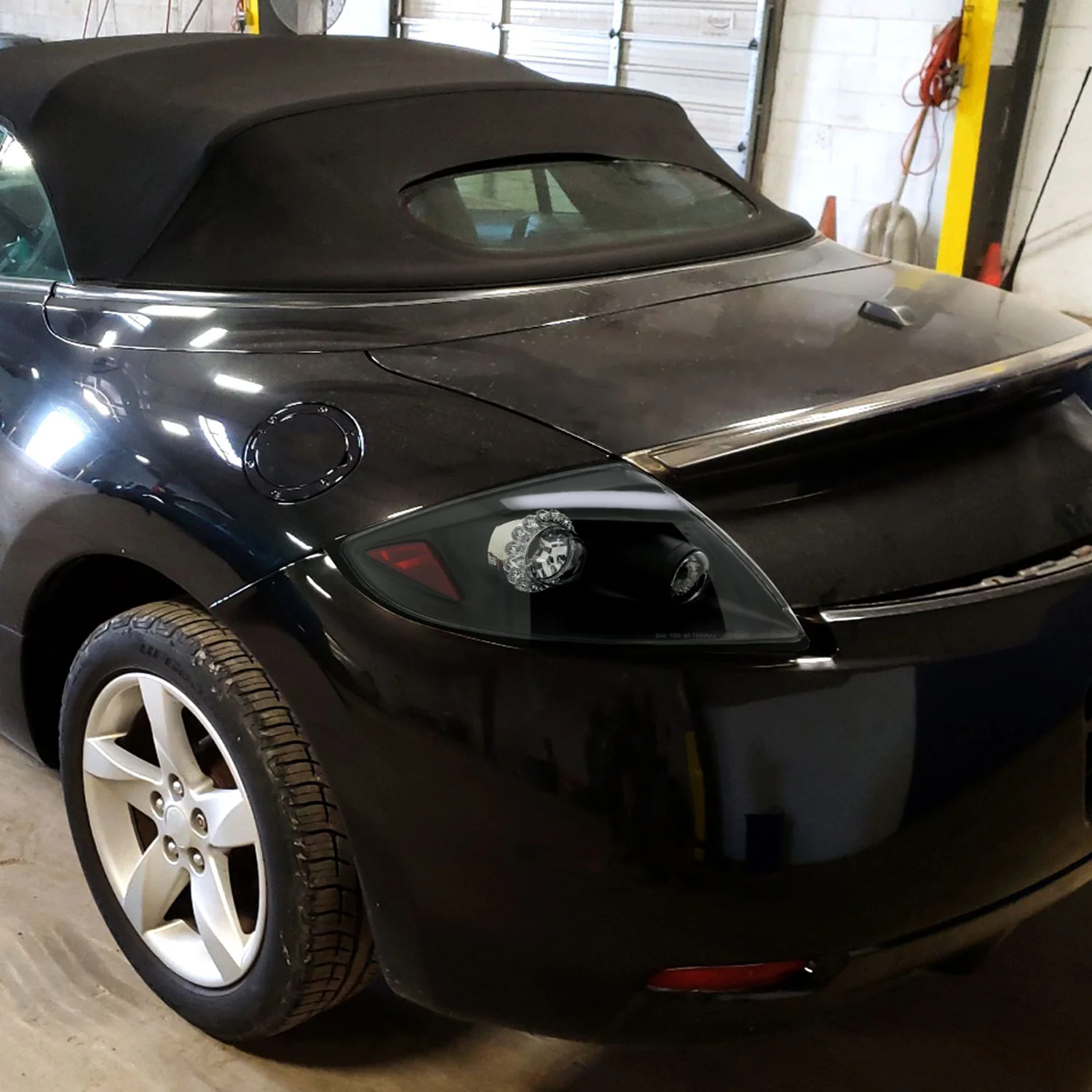 2006-2011 Mitsubishi Eclipse LED Tail Lights Matte Black Housing/Clear Lens - Image 10