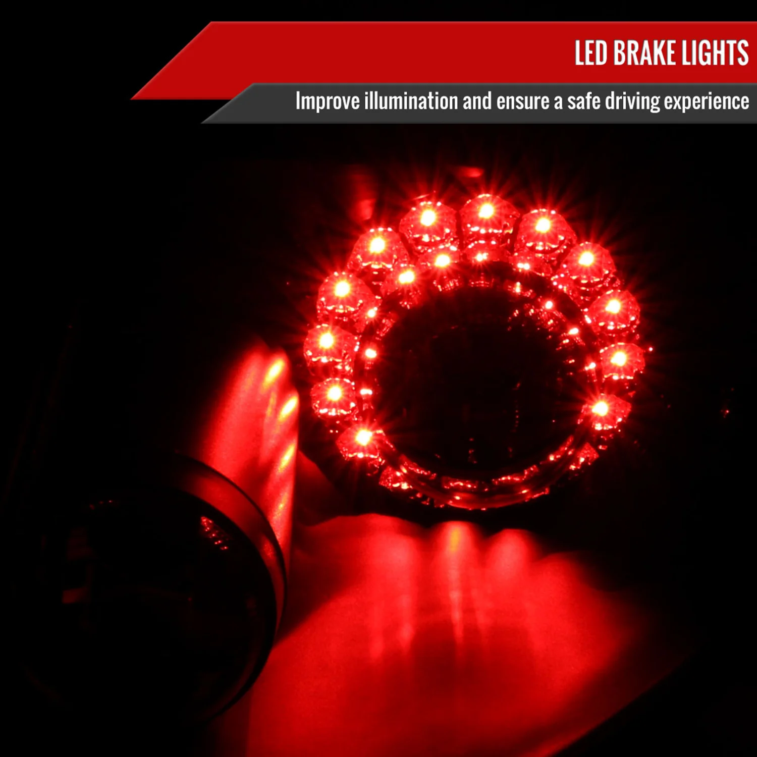 2006-2011 Mitsubishi Eclipse LED Tail Lights Matte Black Housing/Clear Lens - Image 2